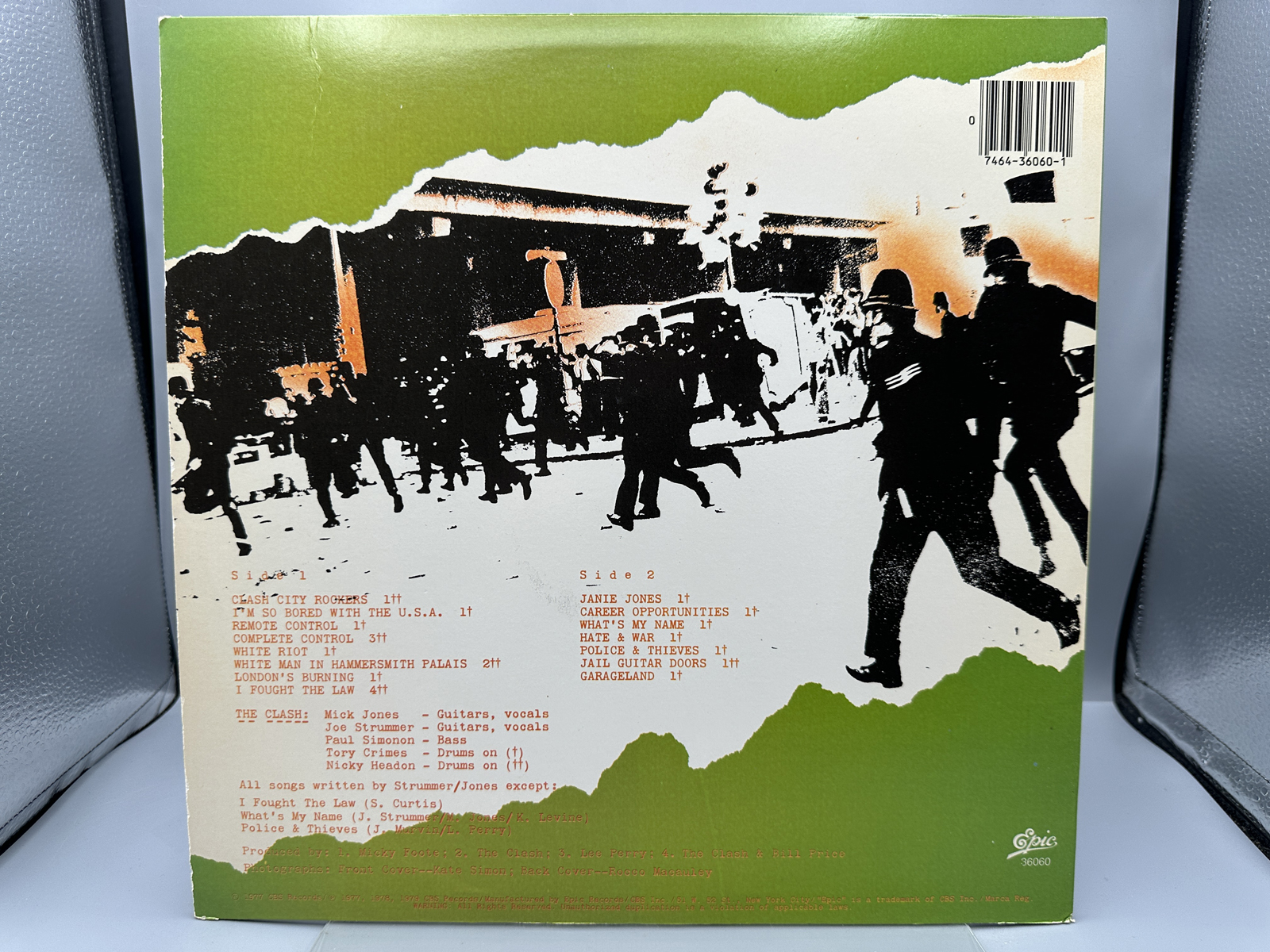 1979 Epic Records The Clash Self-Titled Debut Vinyl Album - JE 36060