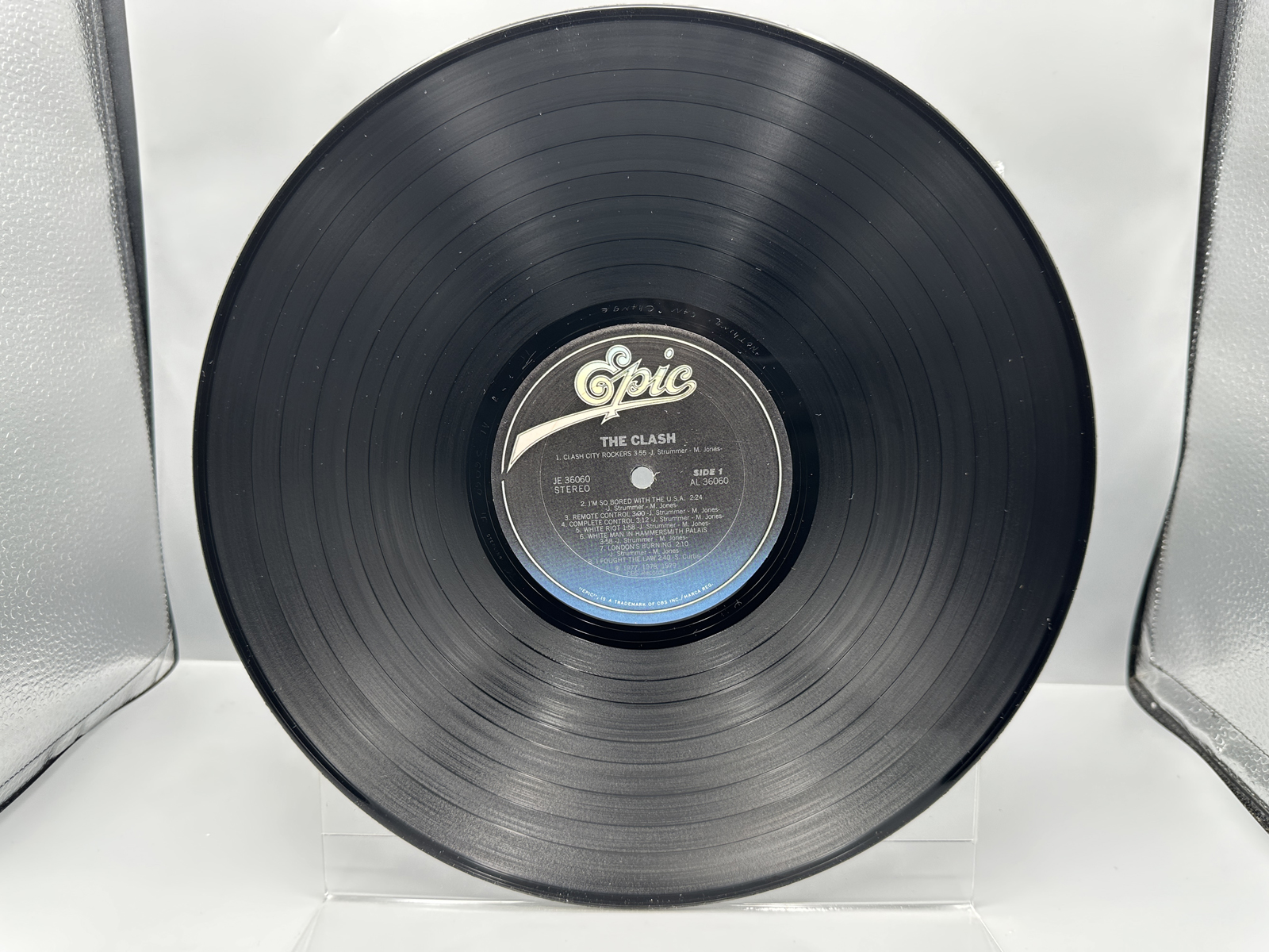 1979 Epic Records The Clash Self-Titled Debut Vinyl Album - JE 36060