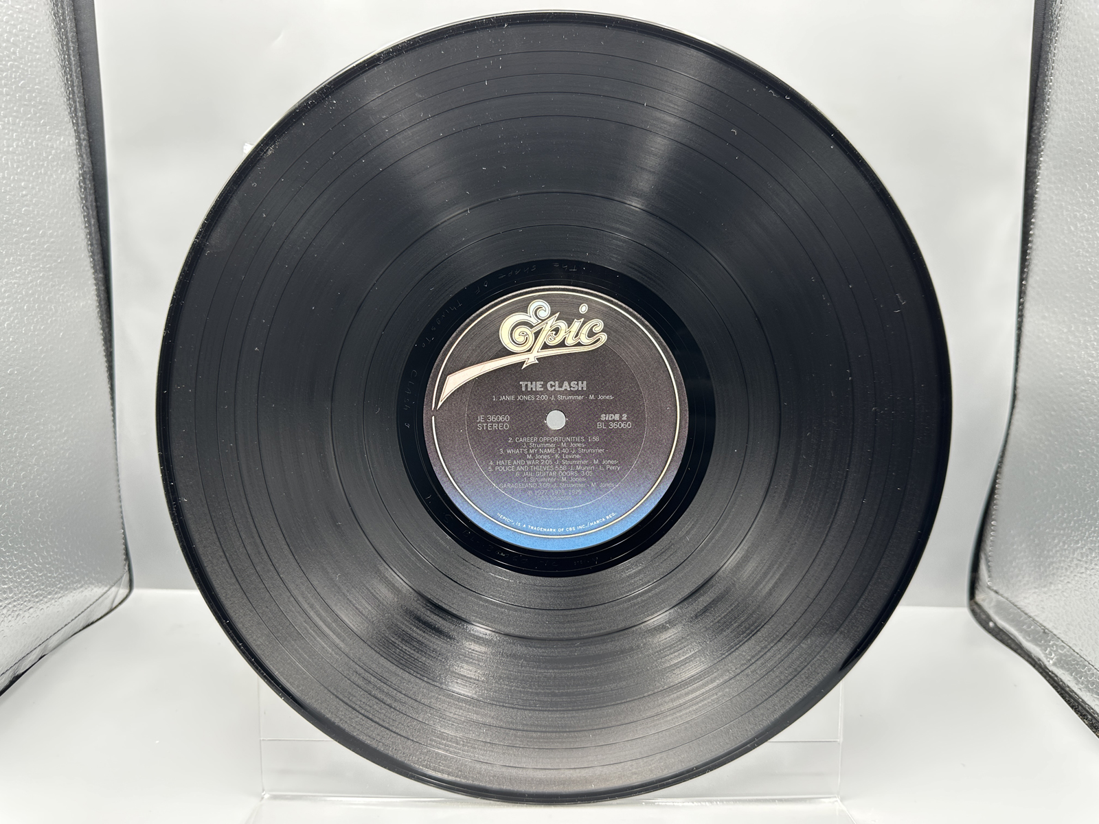 1979 Epic Records The Clash Self-Titled Debut Vinyl Album - JE 36060