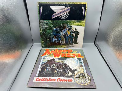 Asleep At The Wheel (2 LP Lot): Self-titled (1974); and Collision Course (1978) - Records are 