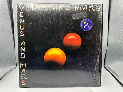 1985 Capitol Records Wings Venus And Mars Vinyl Album W/ Original Inserts & Hype Sticker - 