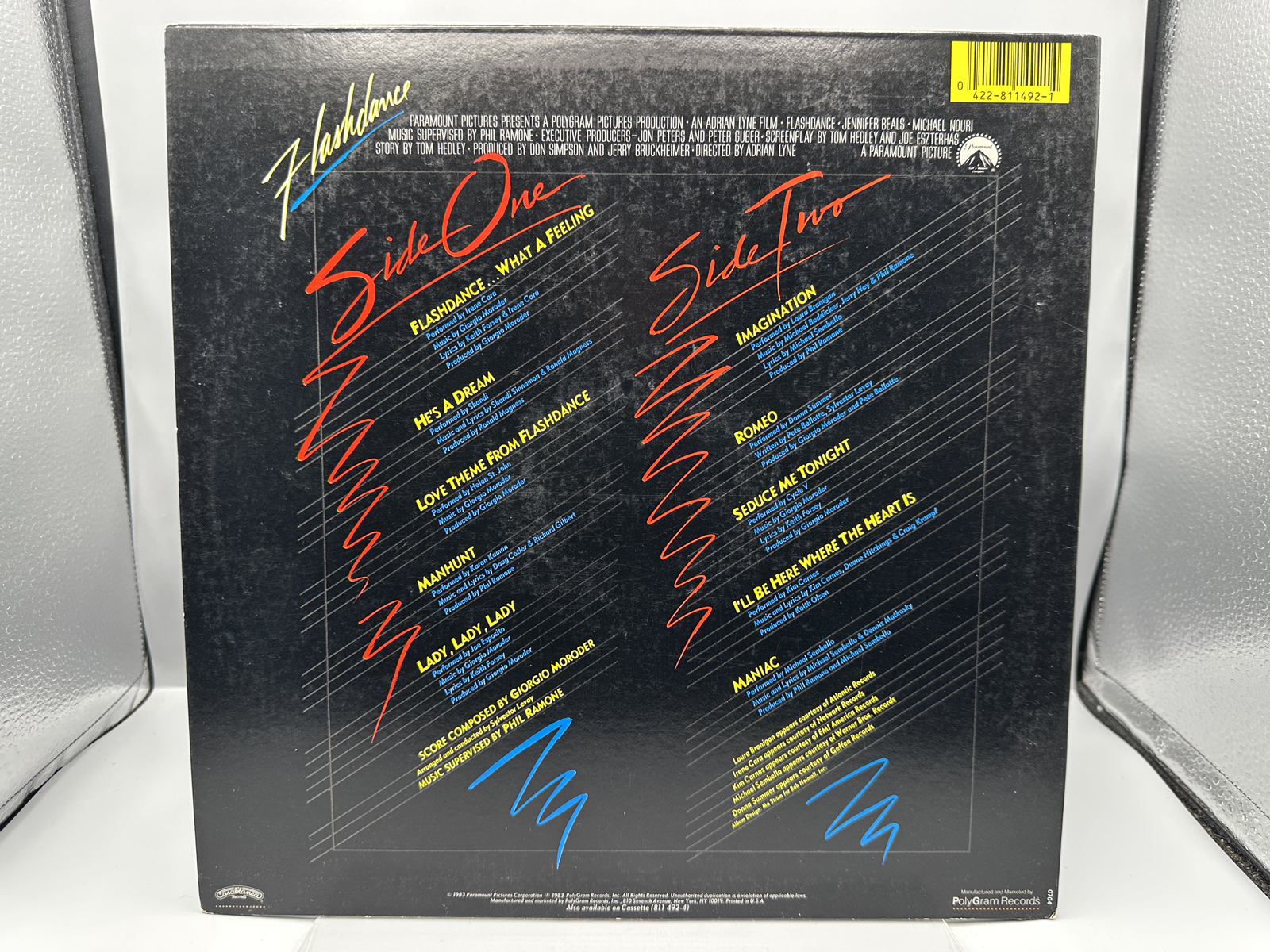 1983 Casablanca Records Flashdance Original Soundtrack From The Motion Picture Vinyl Album - 422-811 492-1 M-1