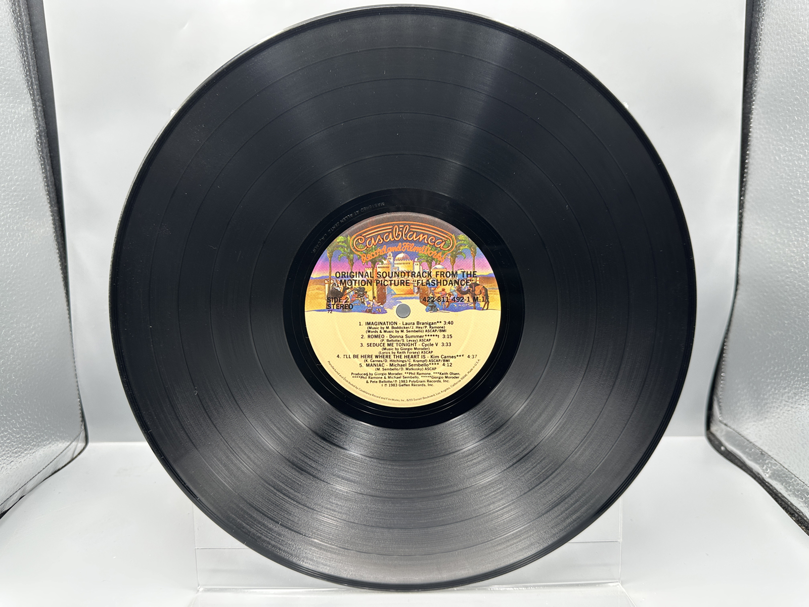 1983 Casablanca Records Flashdance Original Soundtrack From The Motion Picture Vinyl Album - 422-811 492-1 M-1