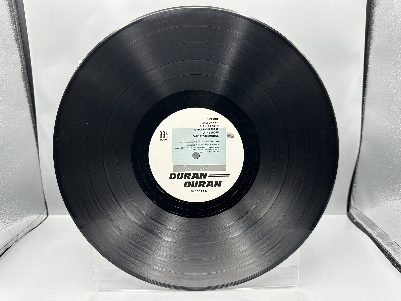 1981 EMI Records Duran Duran Self-Titled Debut UK Pressing Vinyl Album - EMC 3372