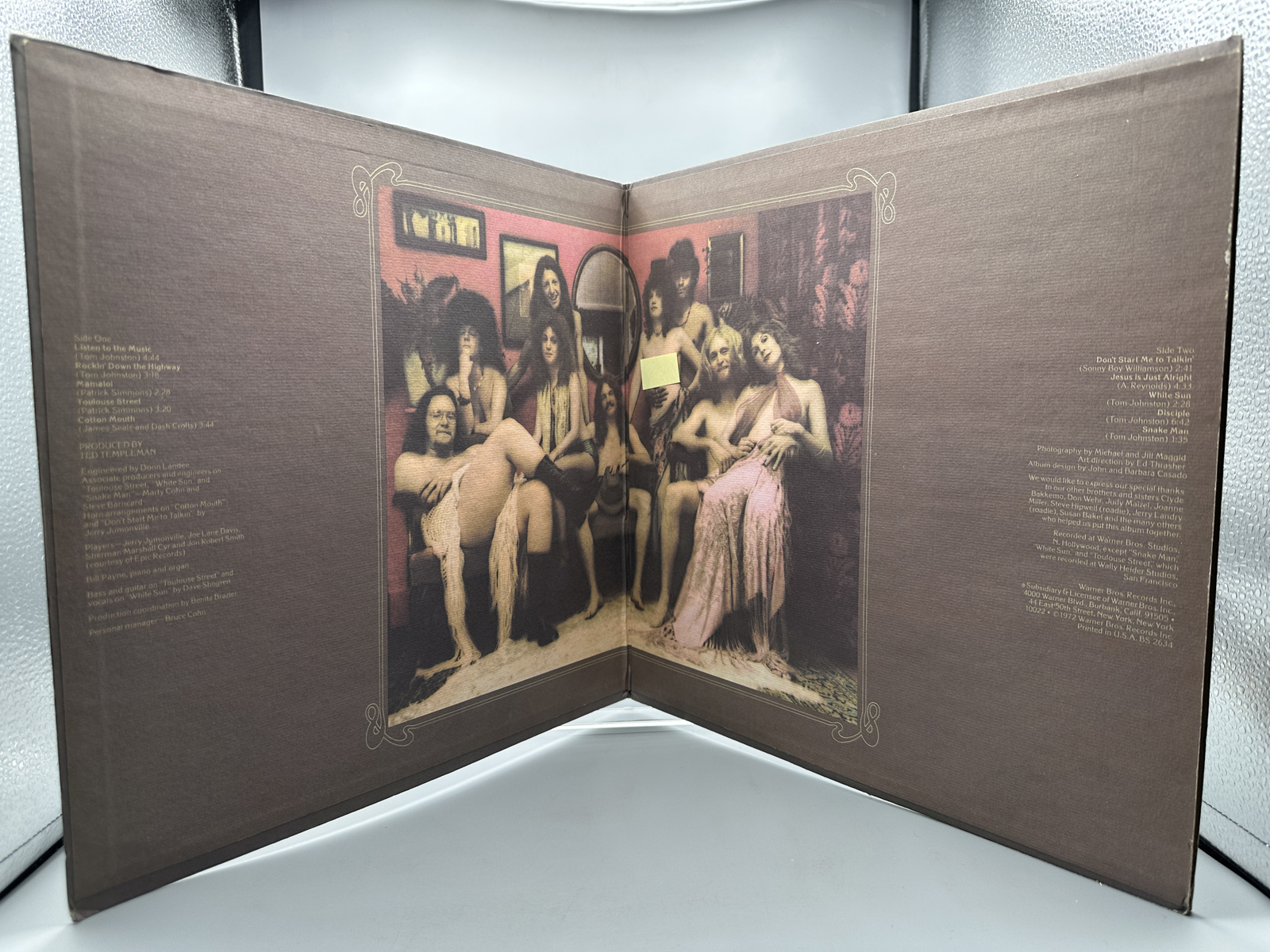 1972 Warner Bros. Records The Doobie Brothers Toulouse Street Vinyl Album - BS 2634