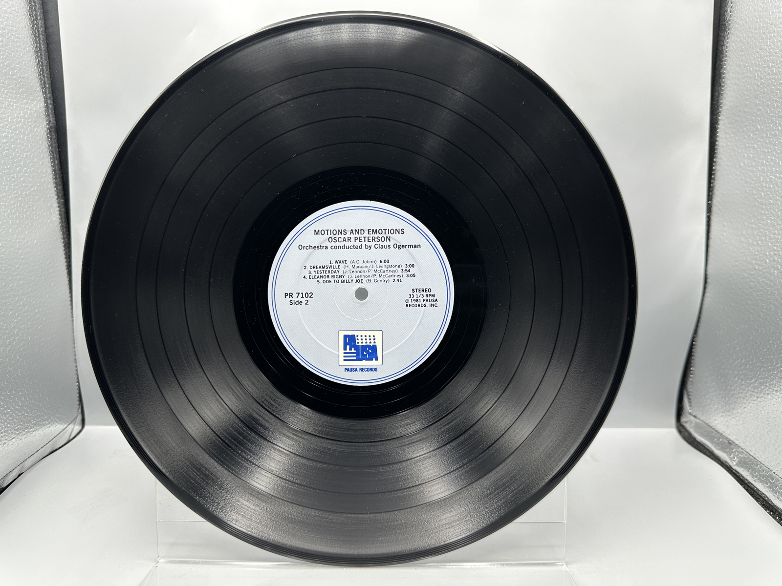 Oscar Peterson (2 LP Lot): Motions & Emotions (1981), and Oscar - The Personal Touch (1982)