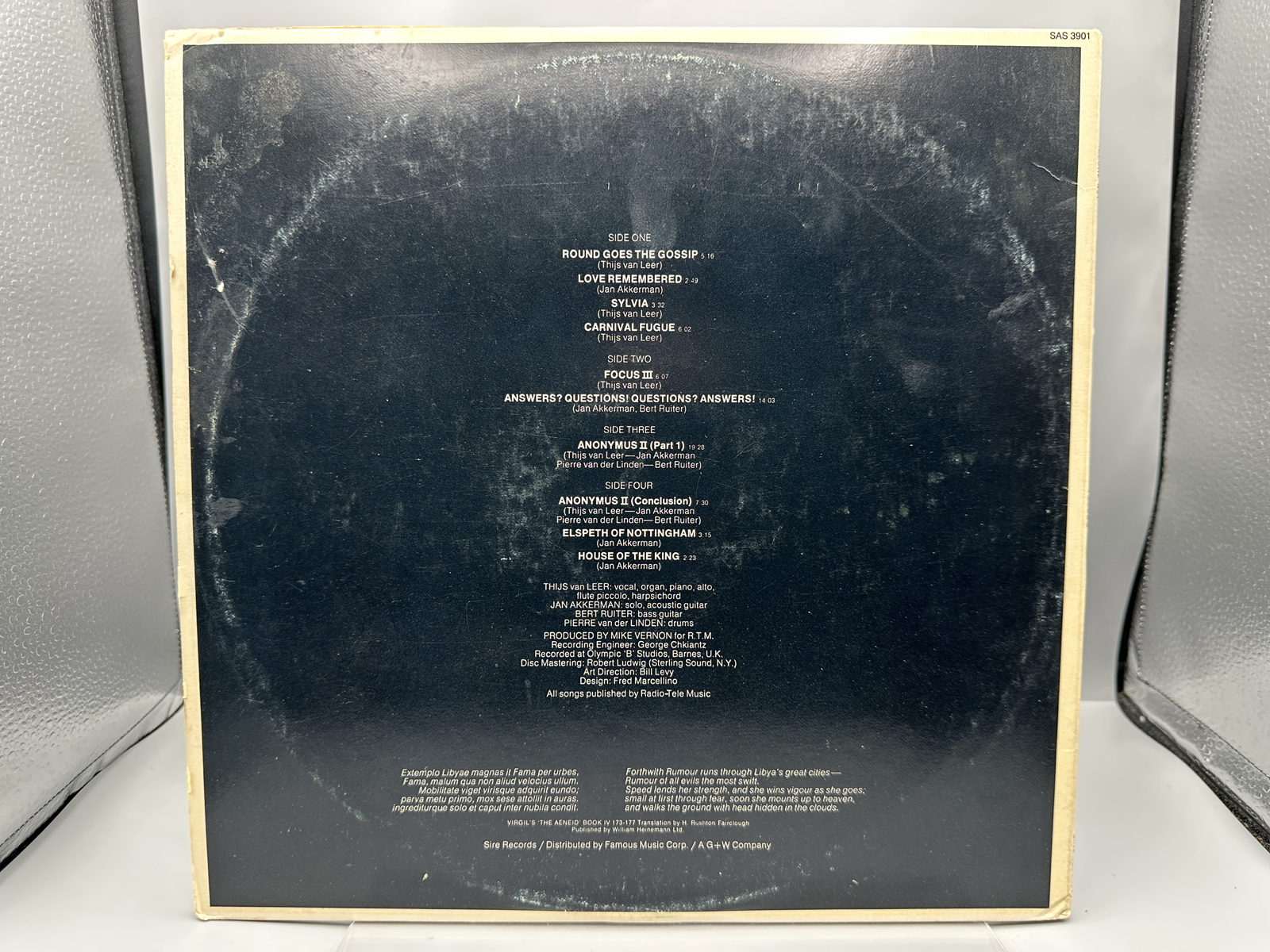 1872 Sire Records Focus Focus 3 Vinyl Album - SAS 3901