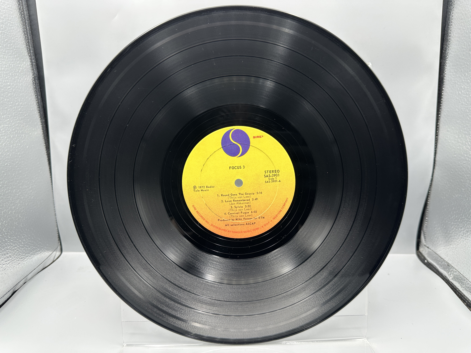 1872 Sire Records Focus Focus 3 Vinyl Album - SAS 3901