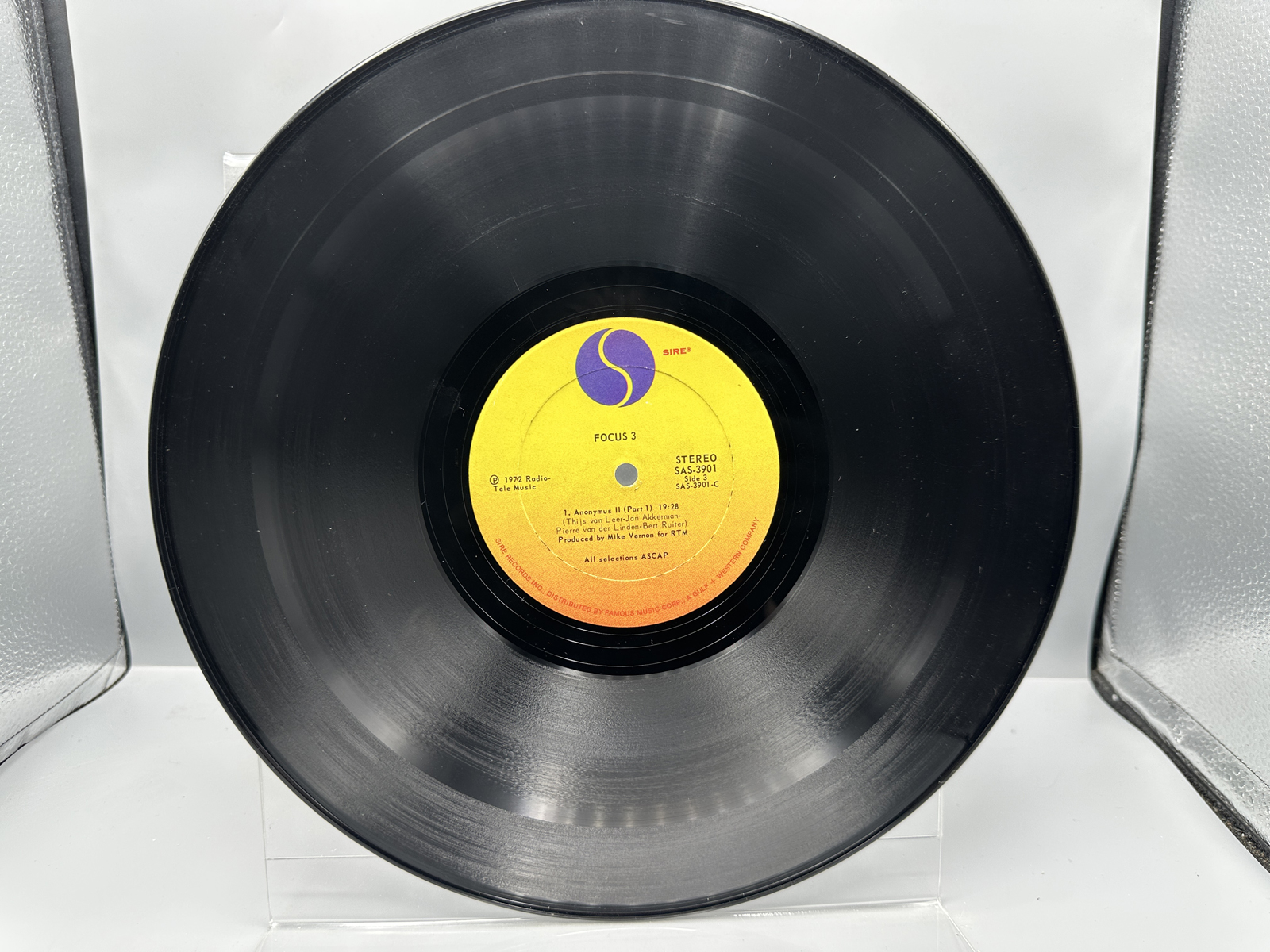 1872 Sire Records Focus Focus 3 Vinyl Album - SAS 3901