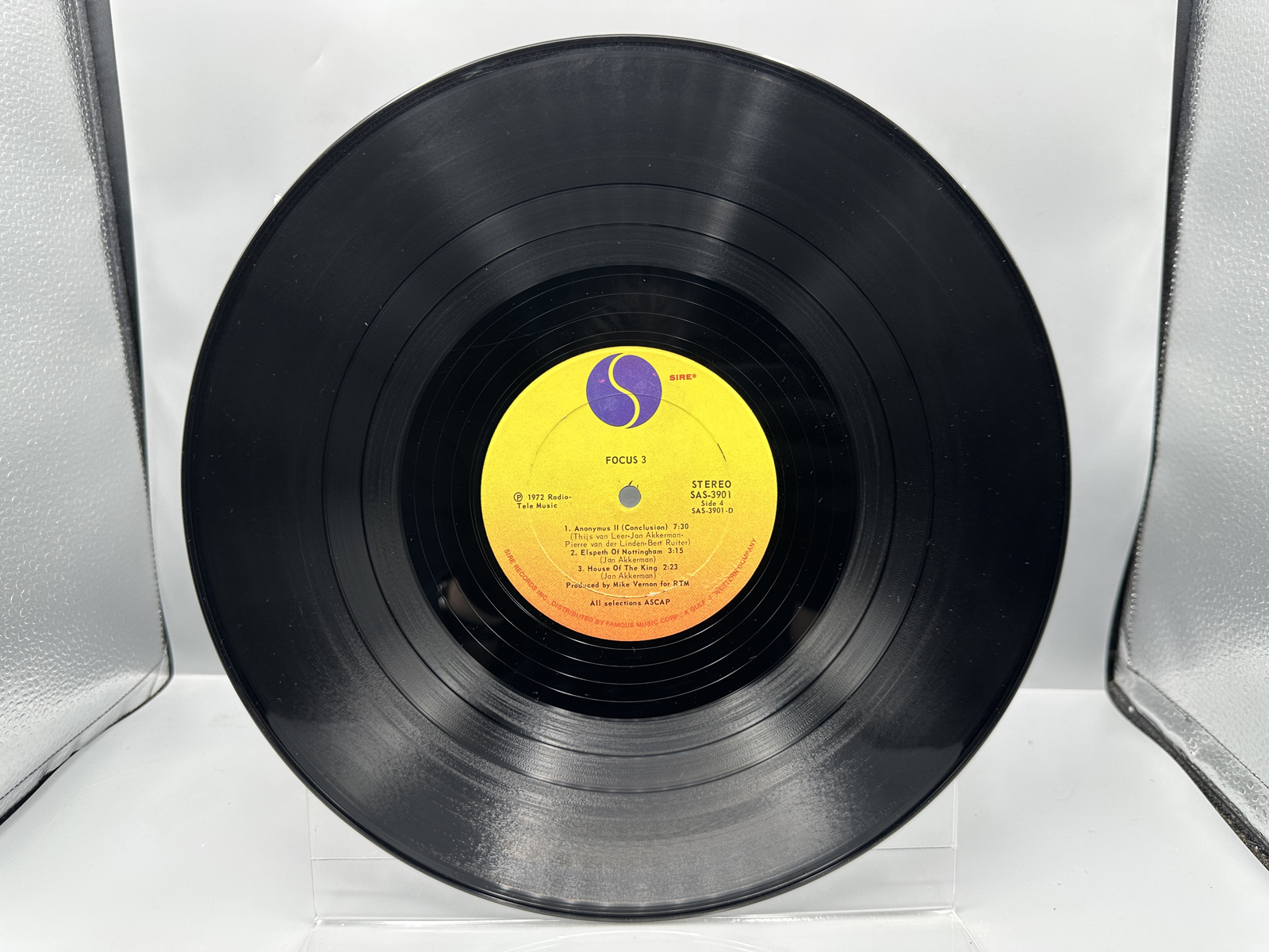 1872 Sire Records Focus Focus 3 Vinyl Album - SAS 3901
