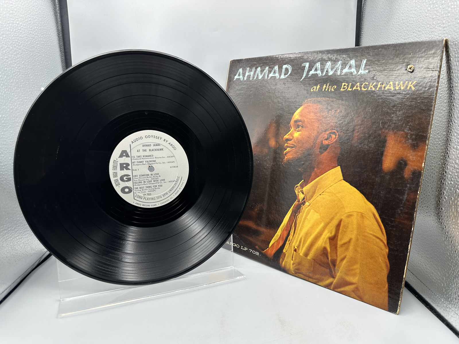 Ahmad Jamal : At The Blackhawk (1962), Argo label, promo hole in cover