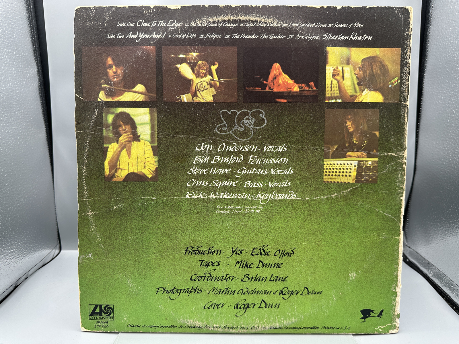 1972 Atlantic Records Yes Close to the Edge Vinyl Album - SD 7244