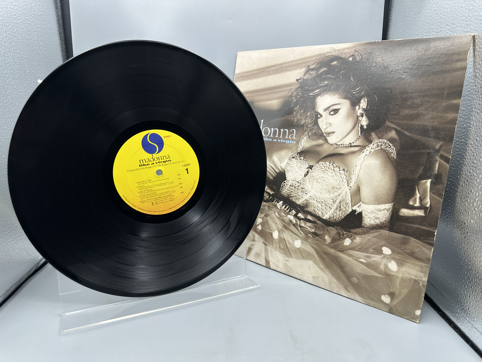 Madonna: Like A Virgin (1984), cover has light creasing