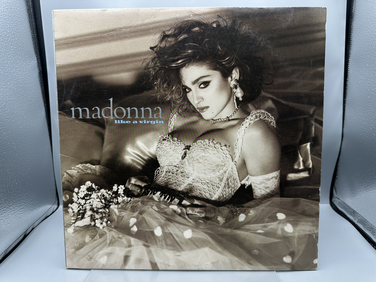 Madonna: Like A Virgin (1984), cover has light creasing