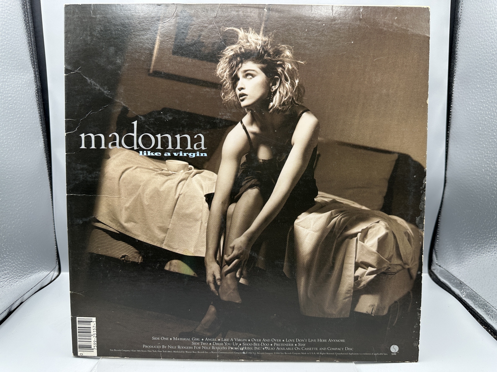 Madonna: Like A Virgin (1984), cover has light creasing