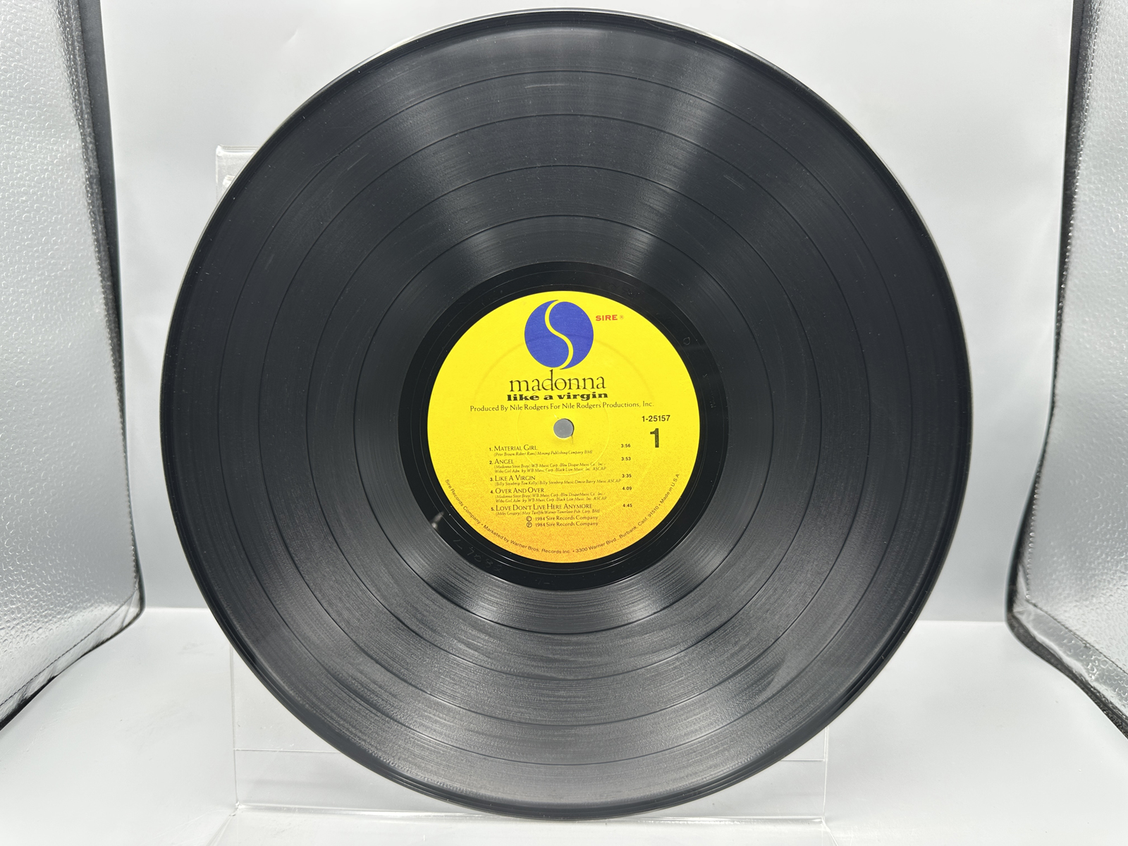 Madonna: Like A Virgin (1984), cover has light creasing