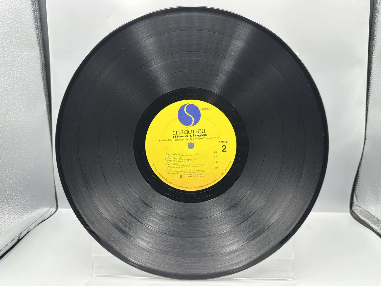 Madonna: Like A Virgin (1984), cover has light creasing