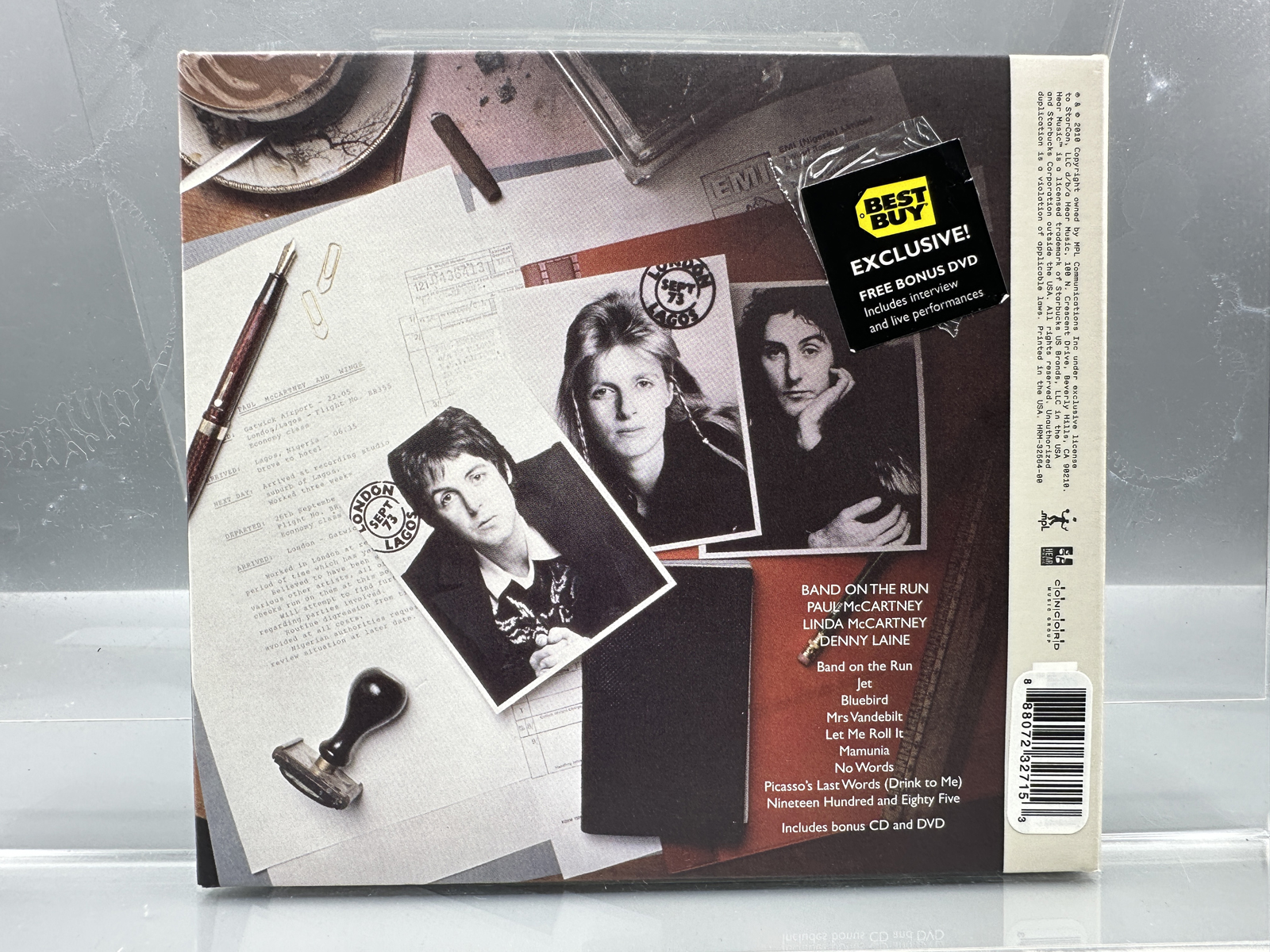 Paul McCartney & Wings: Band On The Run (2010), Paul McCartney Archive Collection - 2 CDs & Bonus DVD (NOT an LP), remastered reissue