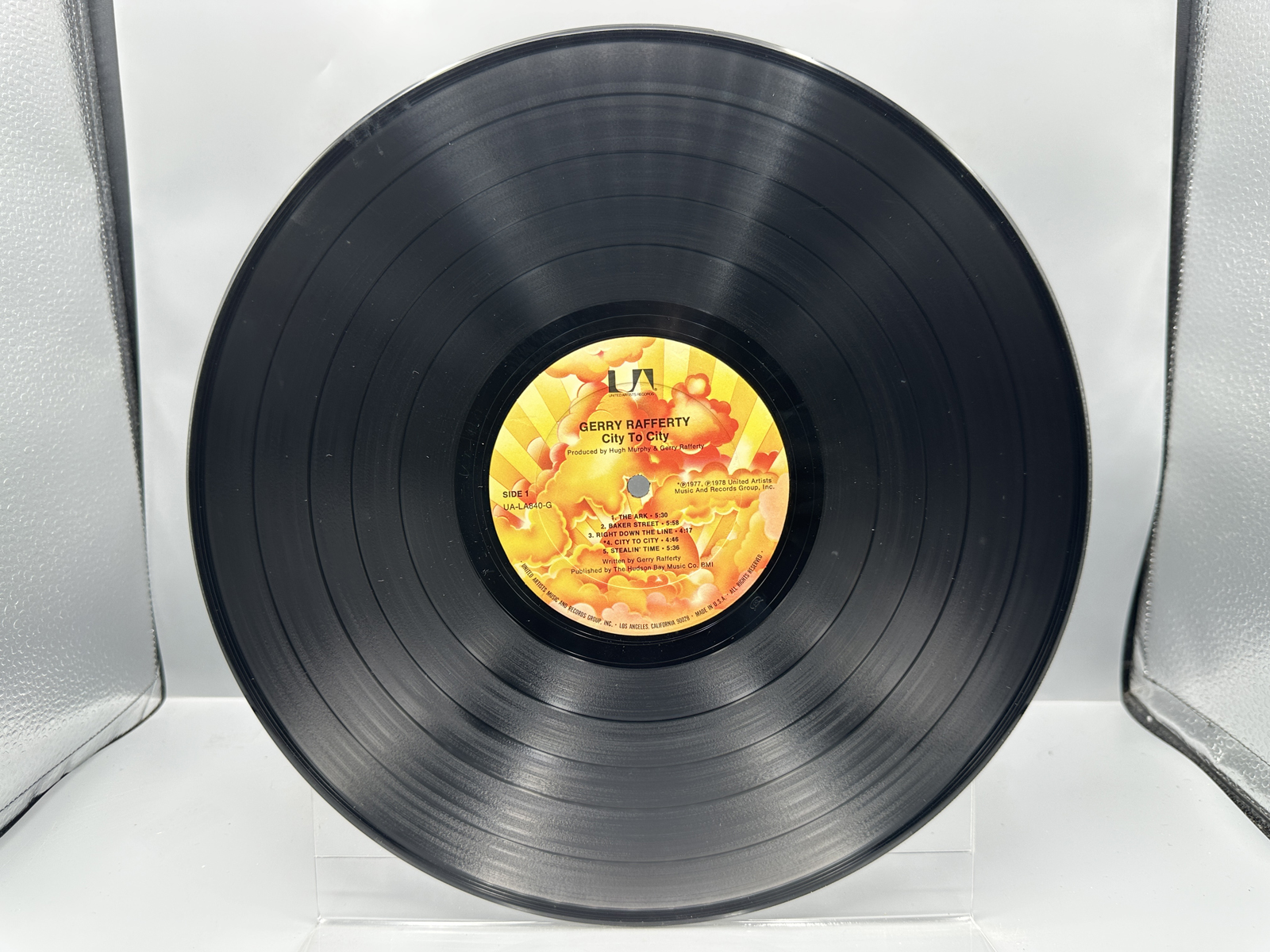 1978 United Artists Records Gerry Rafferty City to City Vinyl Album - UA-LA840-G