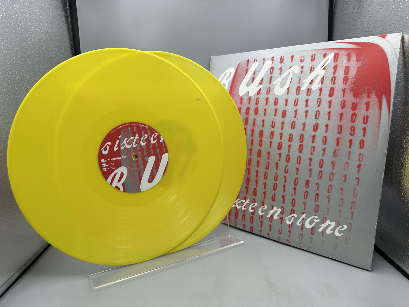 Bush: Sixteen Stone (2021), Limited Edition - 750 copies, yellow opaque vinyl, reissue, gatefold, 2 LPs
