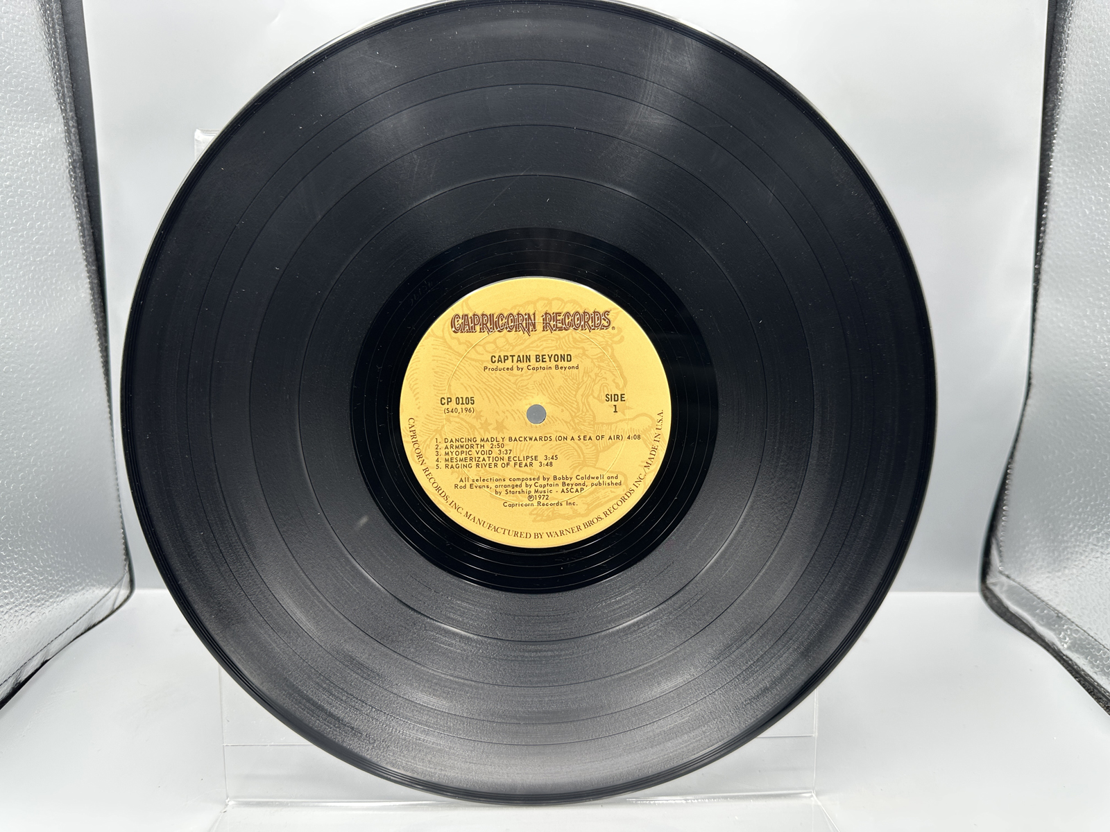 Captain Beyond: Self-titled (1974), previous owner initials on cover