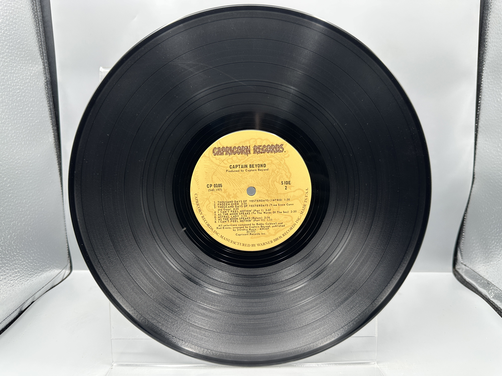 Captain Beyond: Self-titled (1974), previous owner initials on cover