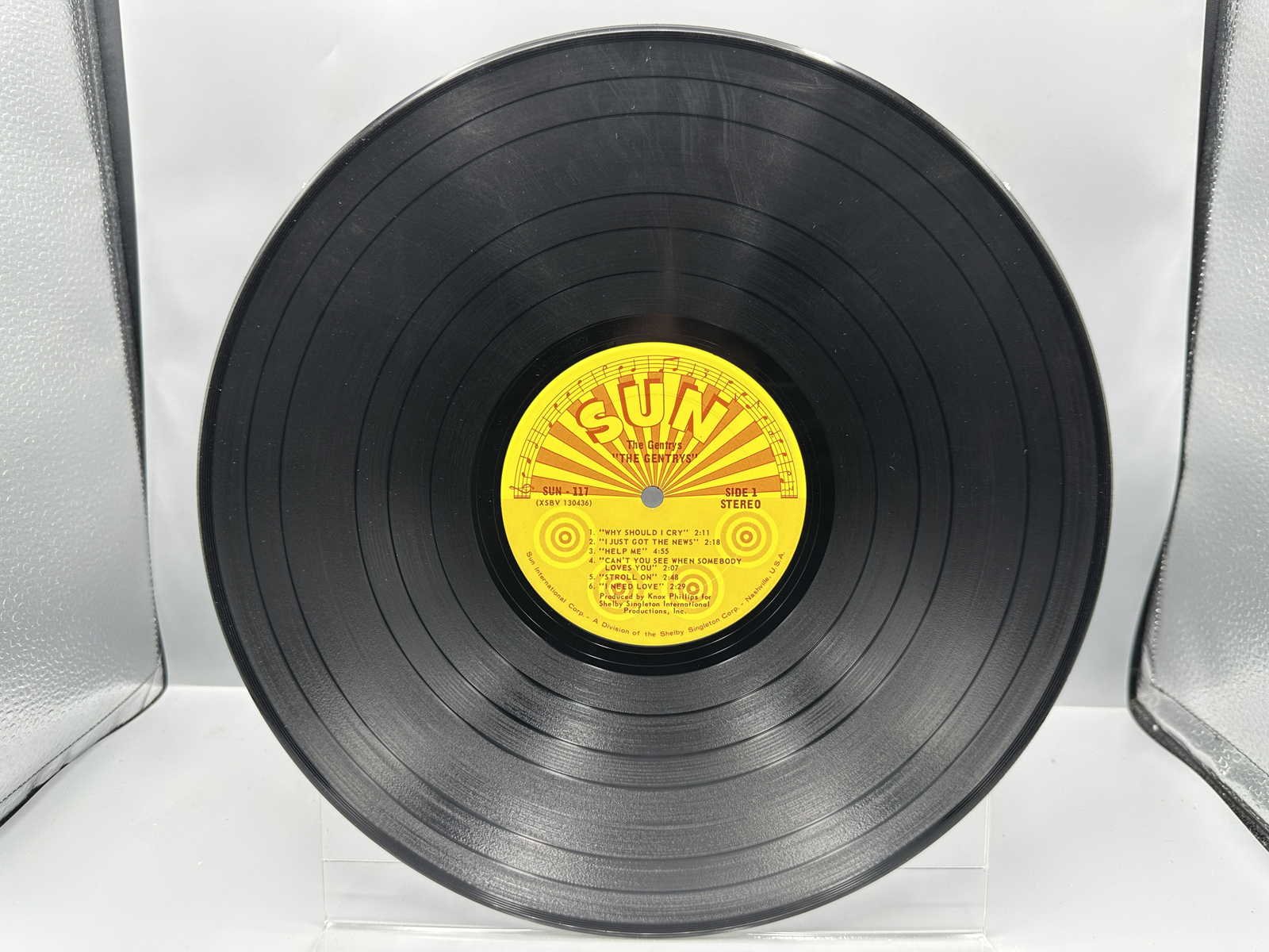 1970 Sun Records The Gentrys Self-Titled Vinyl Album - SUN #117