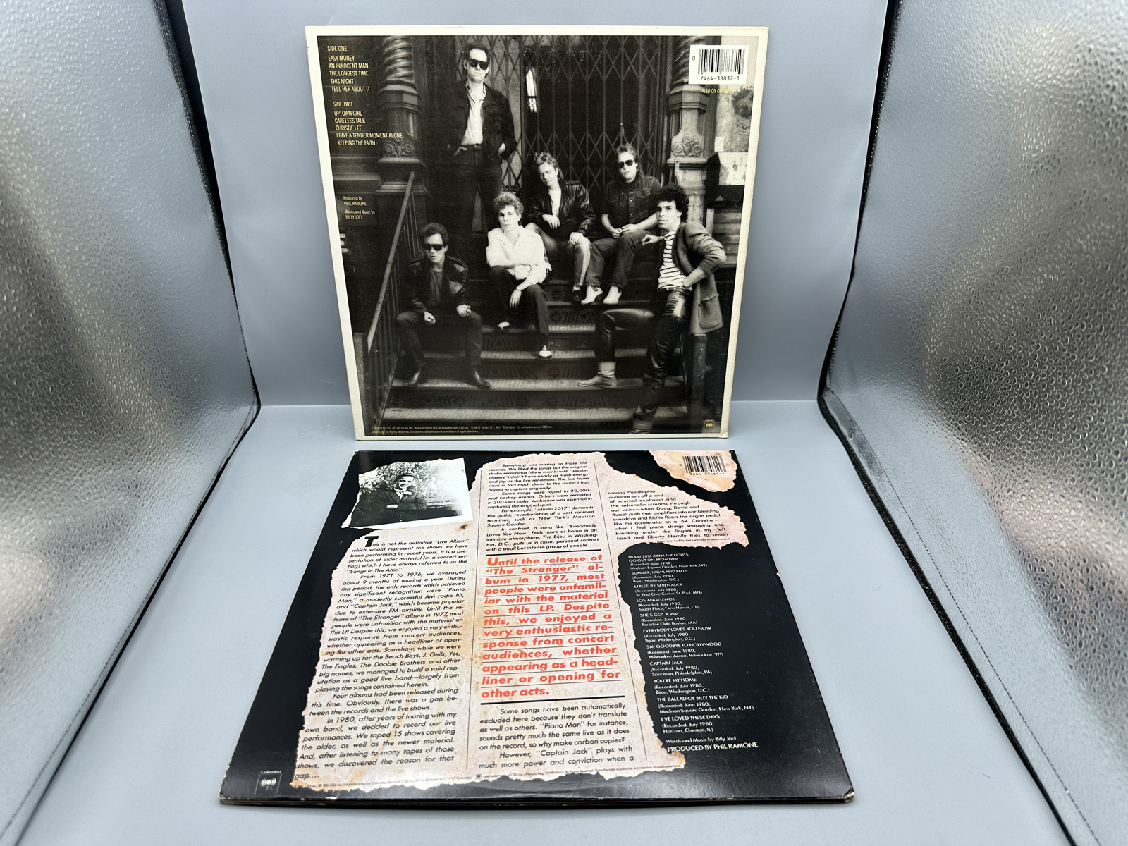 Billy Joel (2 LP Lot): An Innocent Man (1983); and Songs In The Attic (1981), gatefold