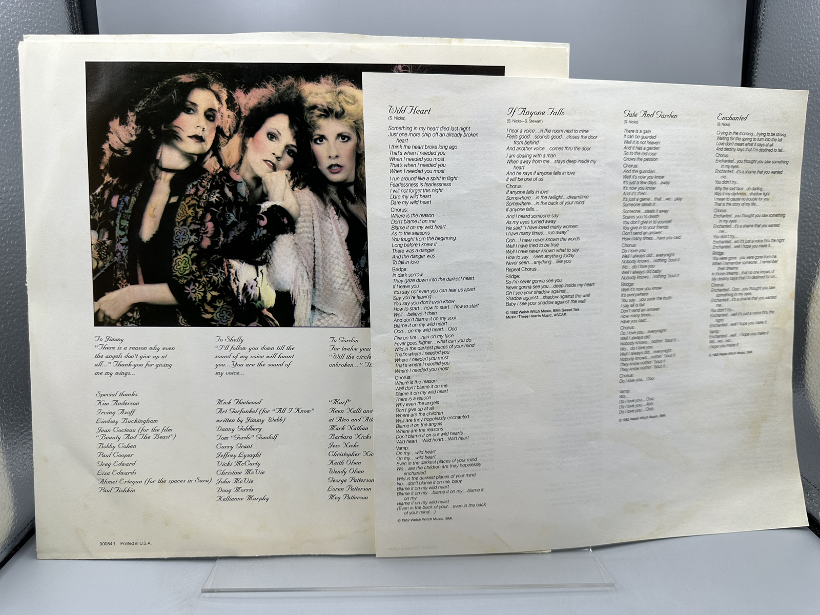 Stevie Nicks (2 LP Lot): The Wild Heart (1983); and Rock A Little (1985)