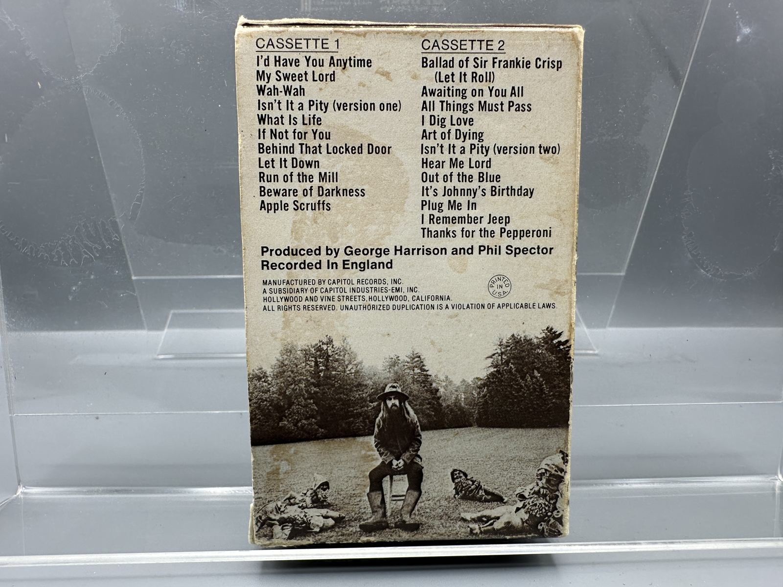 Unknown Release Date Apple Records George Harrison All Things Must Pass Double Cassette Tape Box Set - 4XWB 639