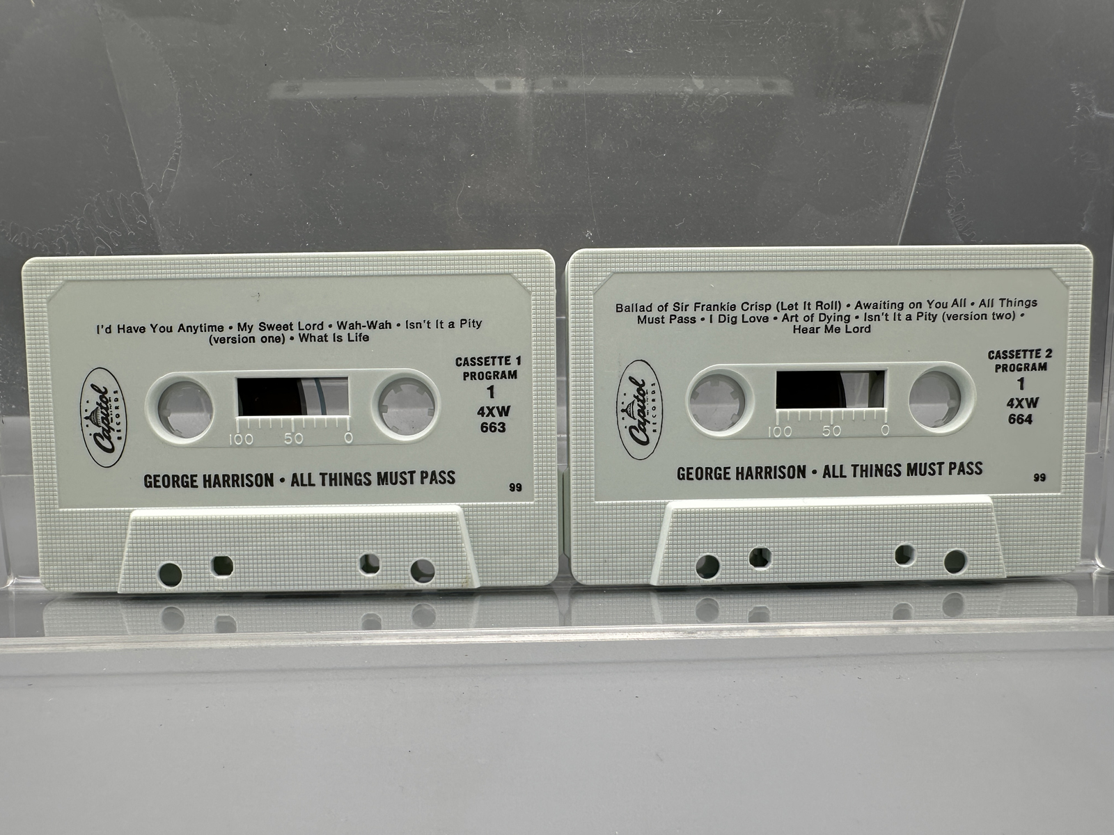 Unknown Release Date Apple Records George Harrison All Things Must Pass Double Cassette Tape Box Set - 4XWB 639