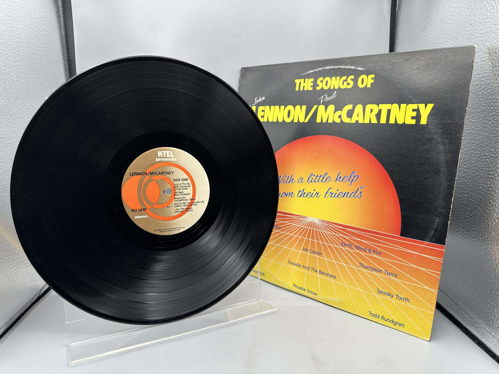 K-TEL presents Lennon/McCartney - With A Little Help From Their Friends (1986). A variety of artists including Elton John, Rod Stewart, Chea