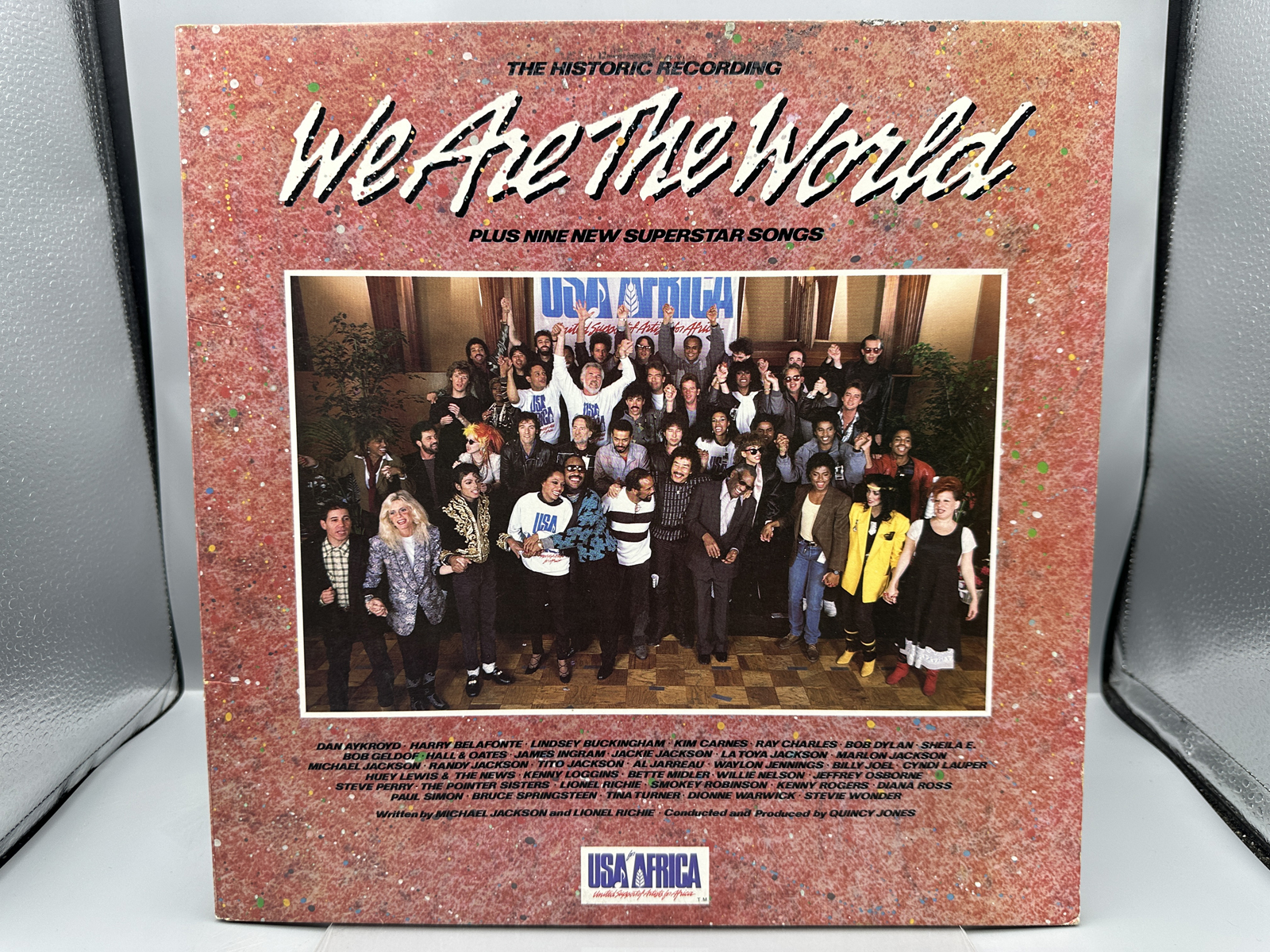USA For Africa: We Are The World (1985), front cover varient, gatefold. Making of this historic recording is basis of 2024 Netflix documenta