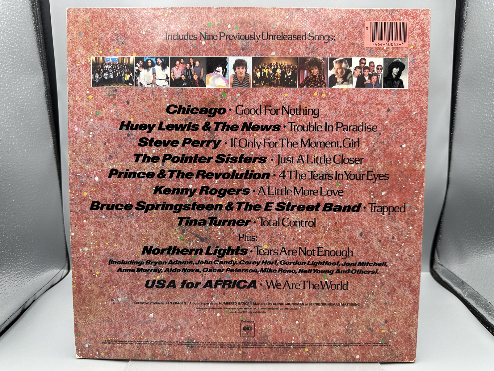 USA For Africa: We Are The World (1985), front cover varient, gatefold. Making of this historic recording is basis of 2024 Netflix documenta