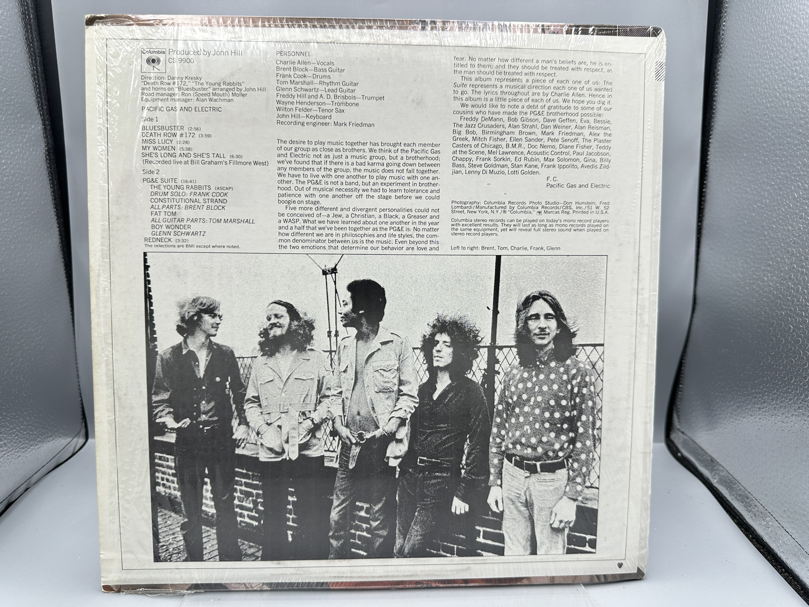 1969 Columbia Records Pacific Gas And Electric Self-Titled Vinyl Album - CS 9900