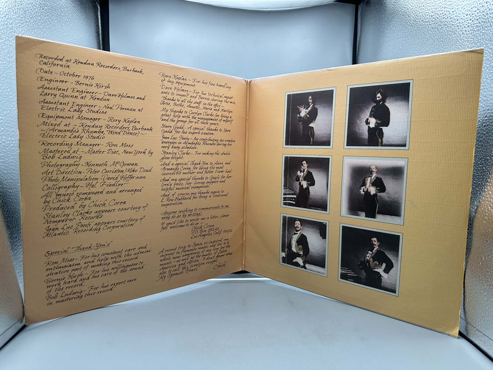 Chick Correa: My Spanish Heart (1976), gatefold, 2 LPs, promo stamp on back cover, previous owner sticker on front cover