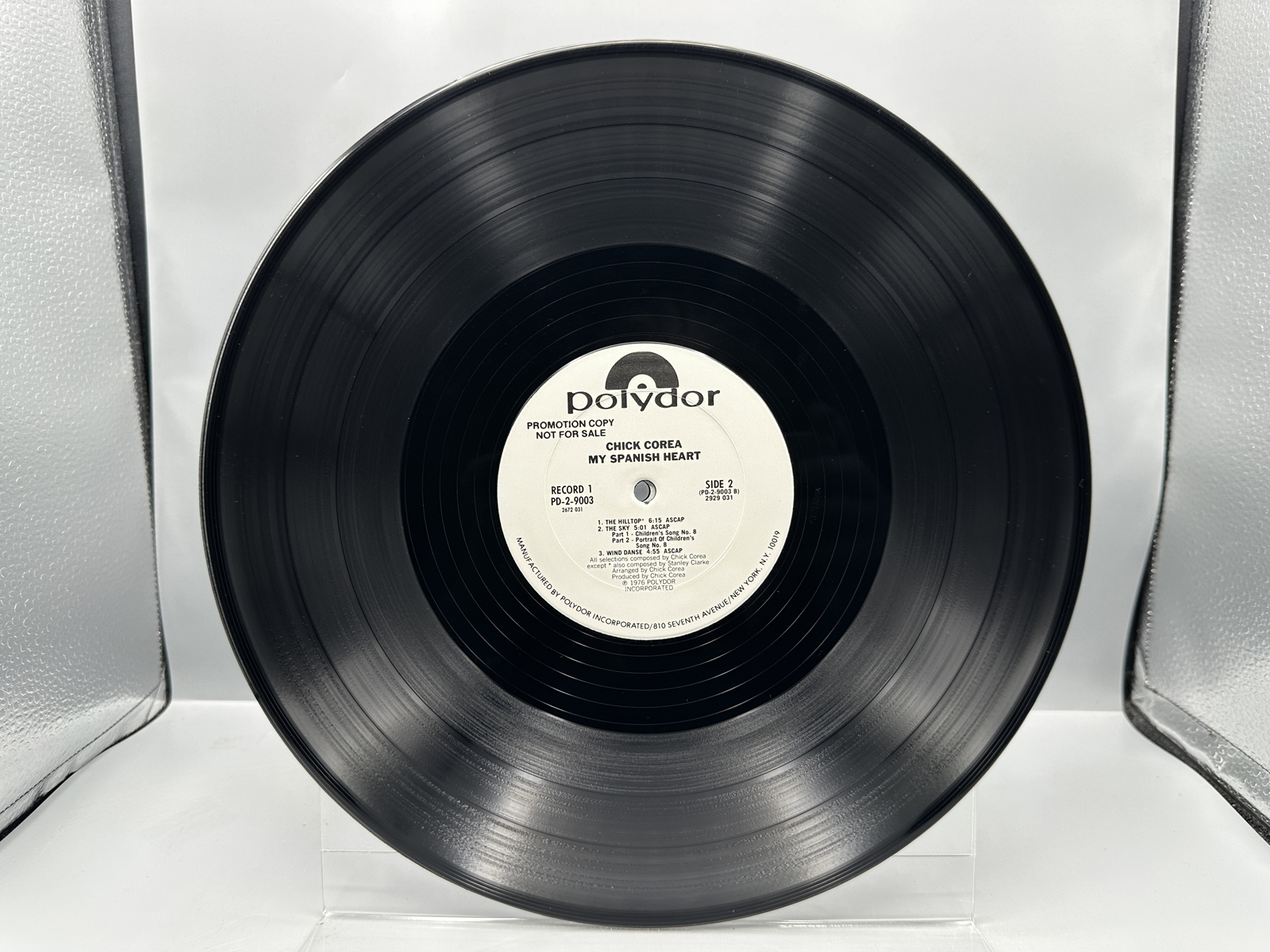 Chick Correa: My Spanish Heart (1976), gatefold, 2 LPs, promo stamp on back cover, previous owner sticker on front cover