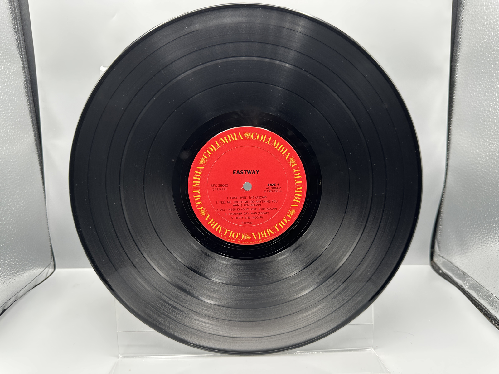 1983 Columbia Records Fastway Self-Titled Debut Vinyl Album - BFC 38662