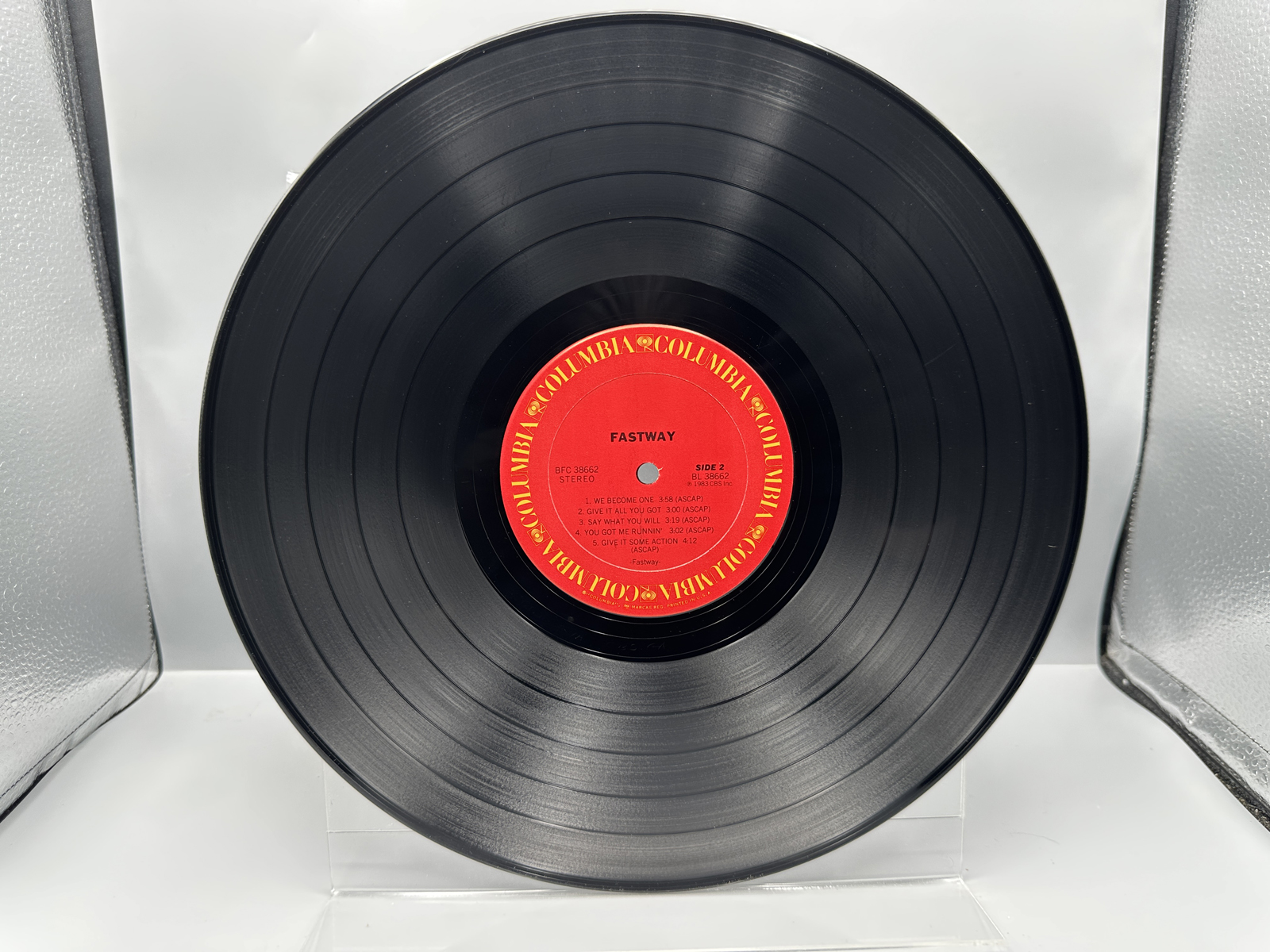 1983 Columbia Records Fastway Self-Titled Debut Vinyl Album - BFC 38662