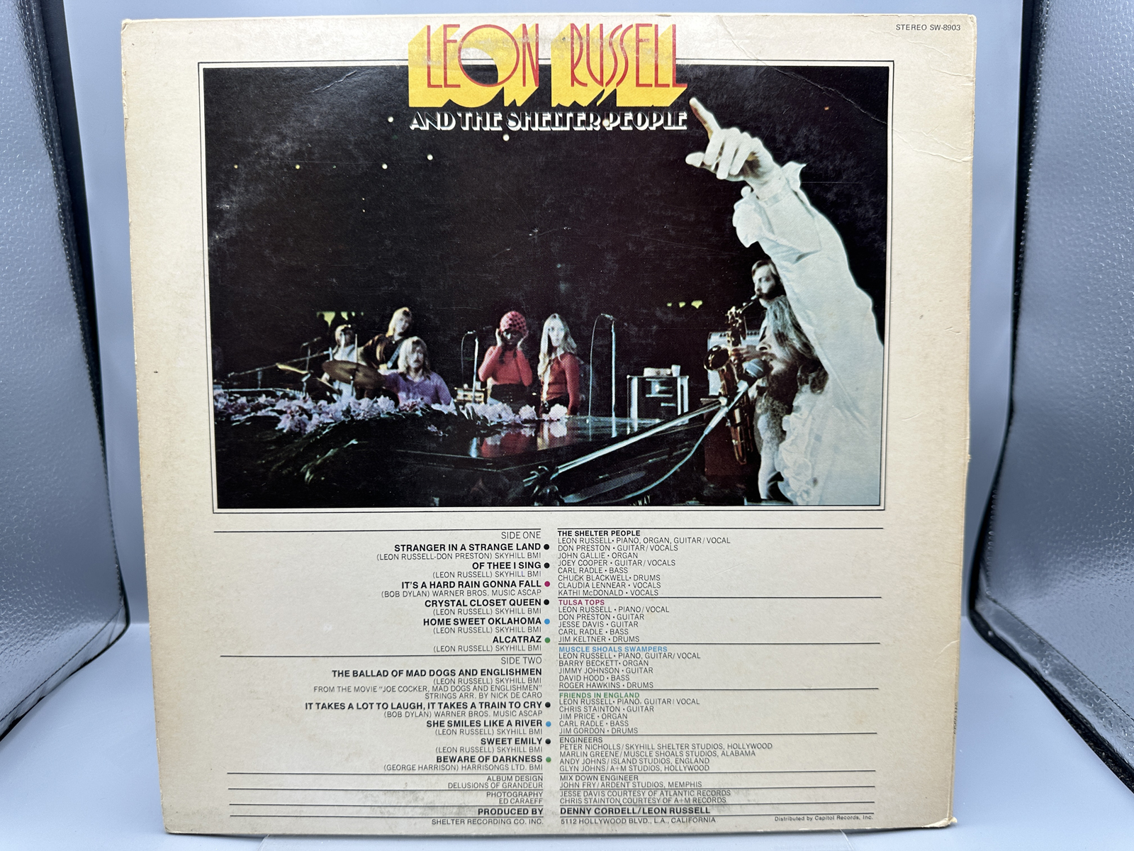 1971 Shelter Records Leon Russell And The Shelter People Vinyl Album - SW-8903