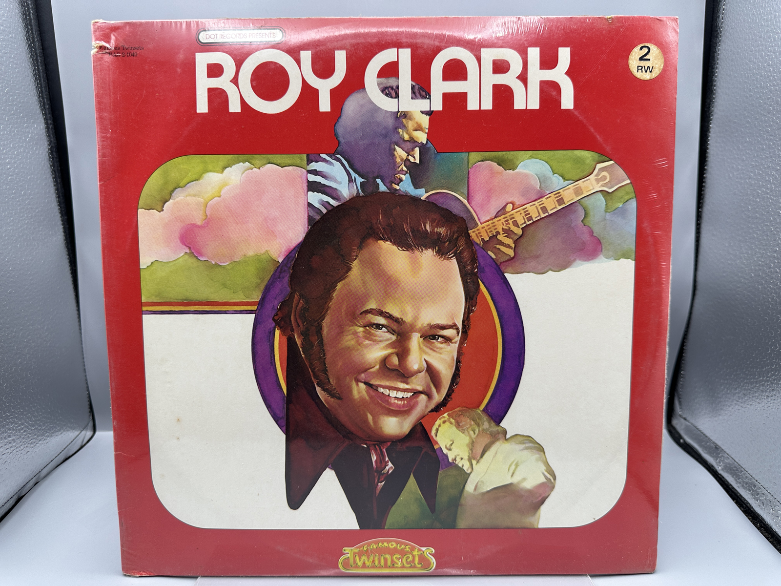 Sealed 1972 Dot Records Roy Clark Famous Twinsets Vinyl Album - PAS 2-1040