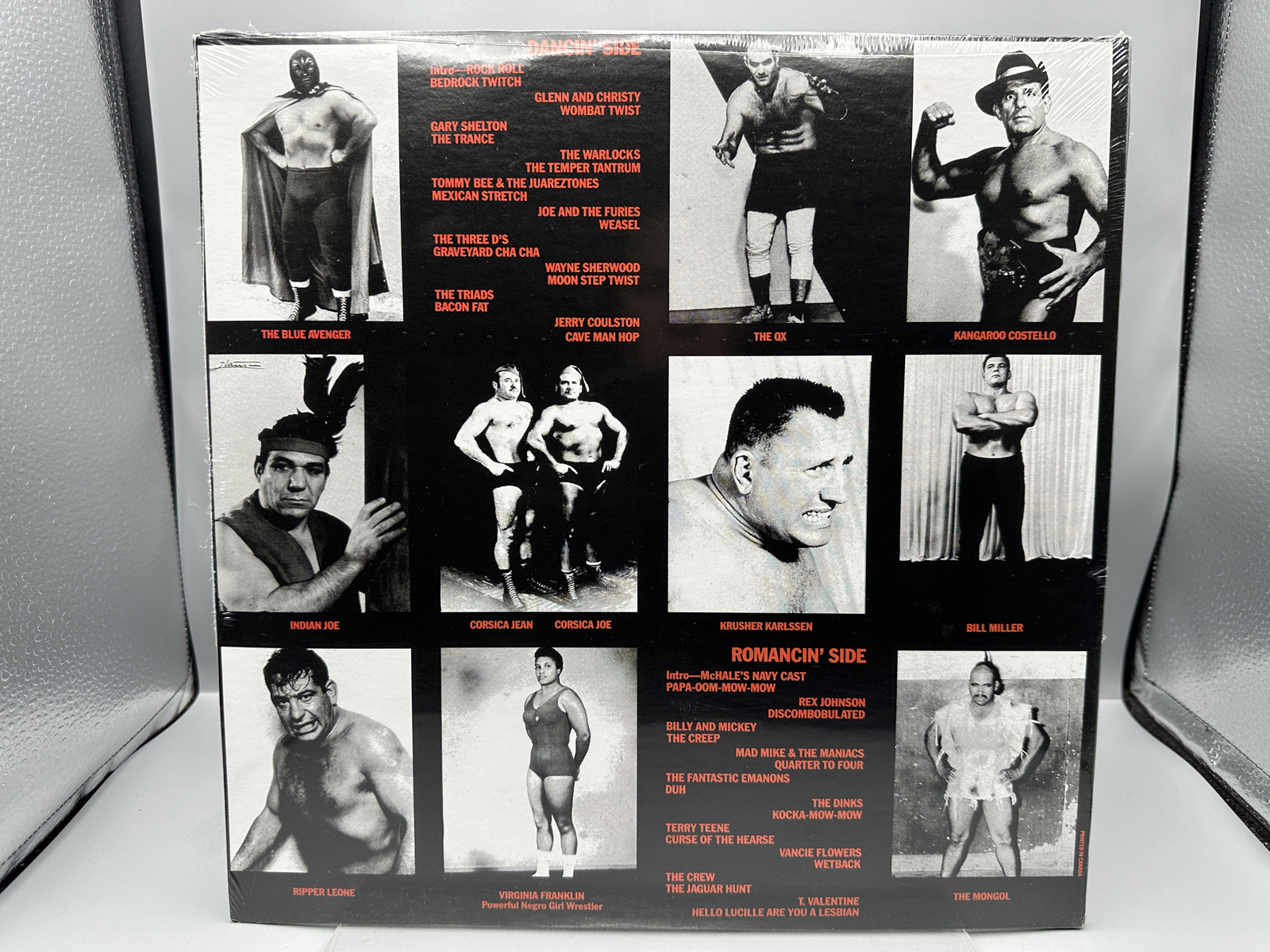 SEALED - The Big Itch Three (press date unknown). Compilation LP of various artists (garage rock, rockabilly, rock n' roll, funk, novelty) c