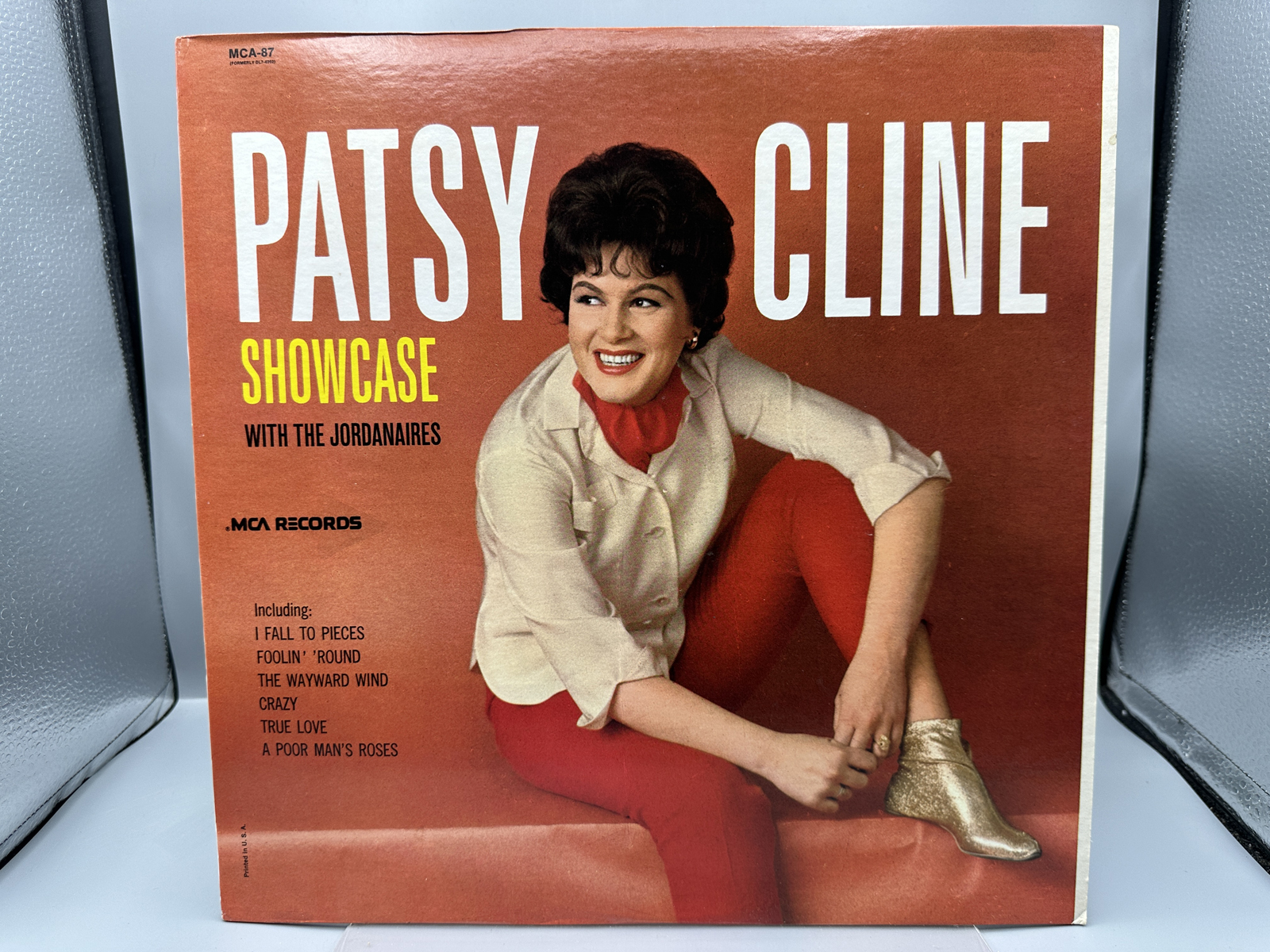 1980 MCA Records Patsy Cline Showcase With The Jordanaires Reissue Vinyl Album - MCA-87
