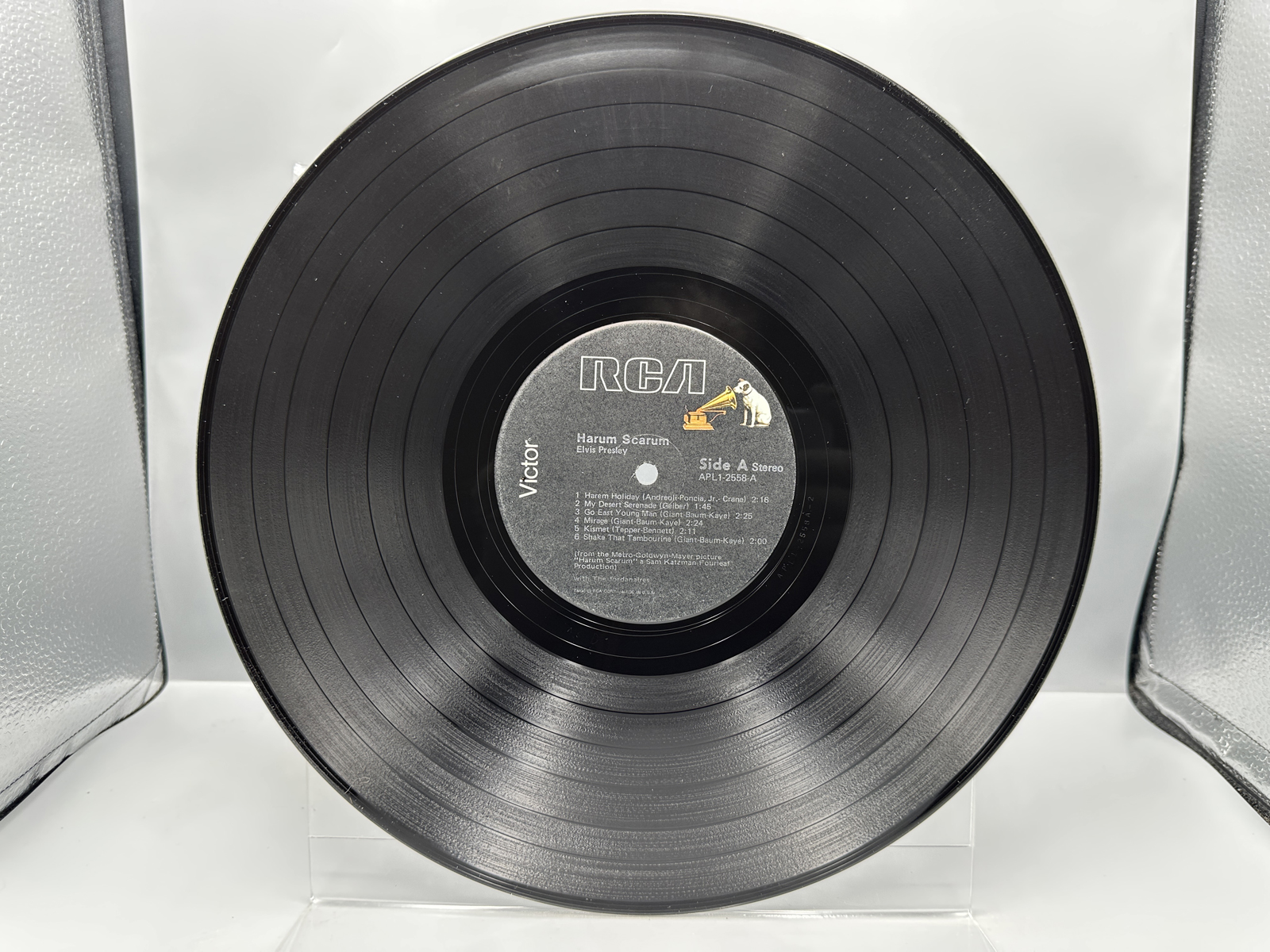 Elvis Presley (2 LP Lot): Reconsider Baby (1985), 50th Anniversary label, blue vinyl; and Harum Scarum - Original Soundtrack Album (1977), r