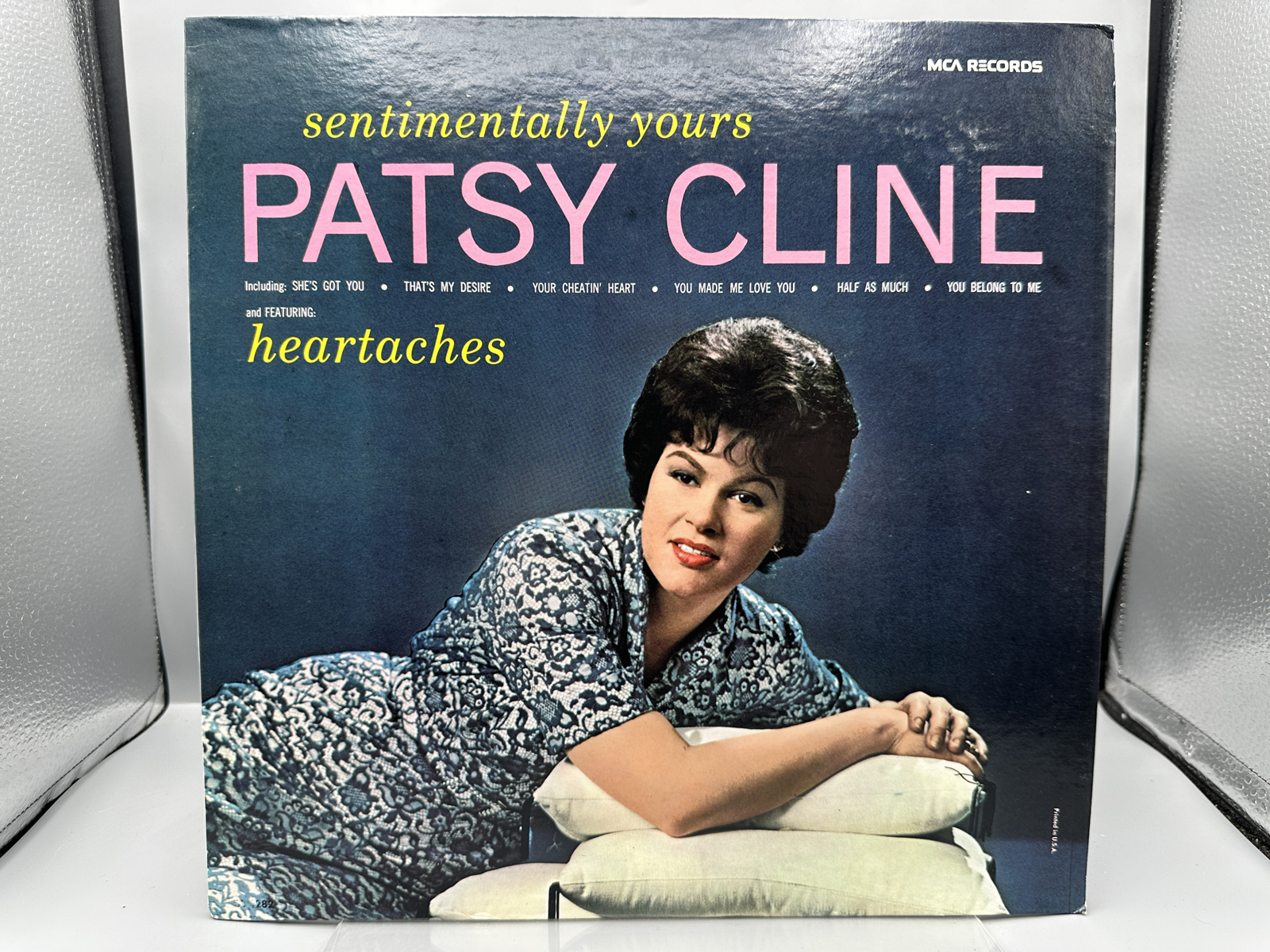 1980 MCA Records Patsy Cline Sentimentally Yours Reissue Vinyl Album - MCA-90