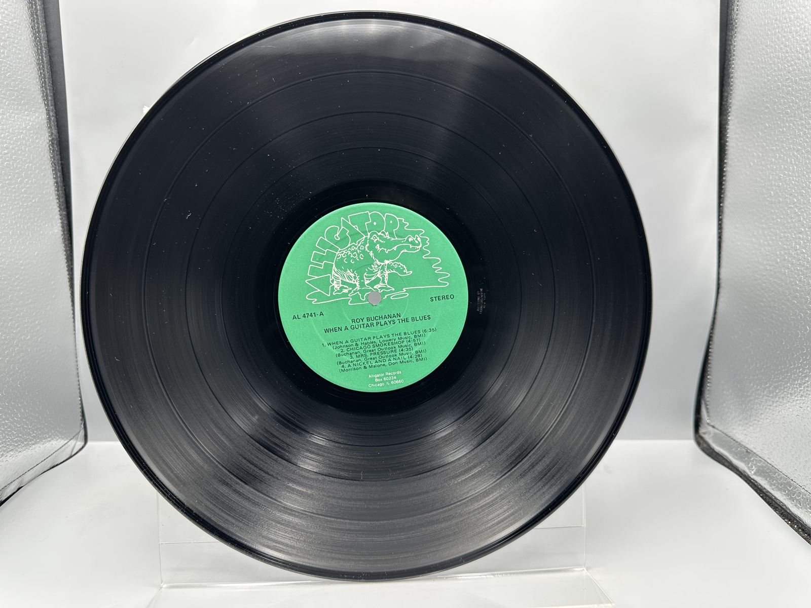 Roy Buchanan (2 LP Lot): You're Not Alone (1978); and When A Guitar Plays The Blues (1985), promo-cut cover corner