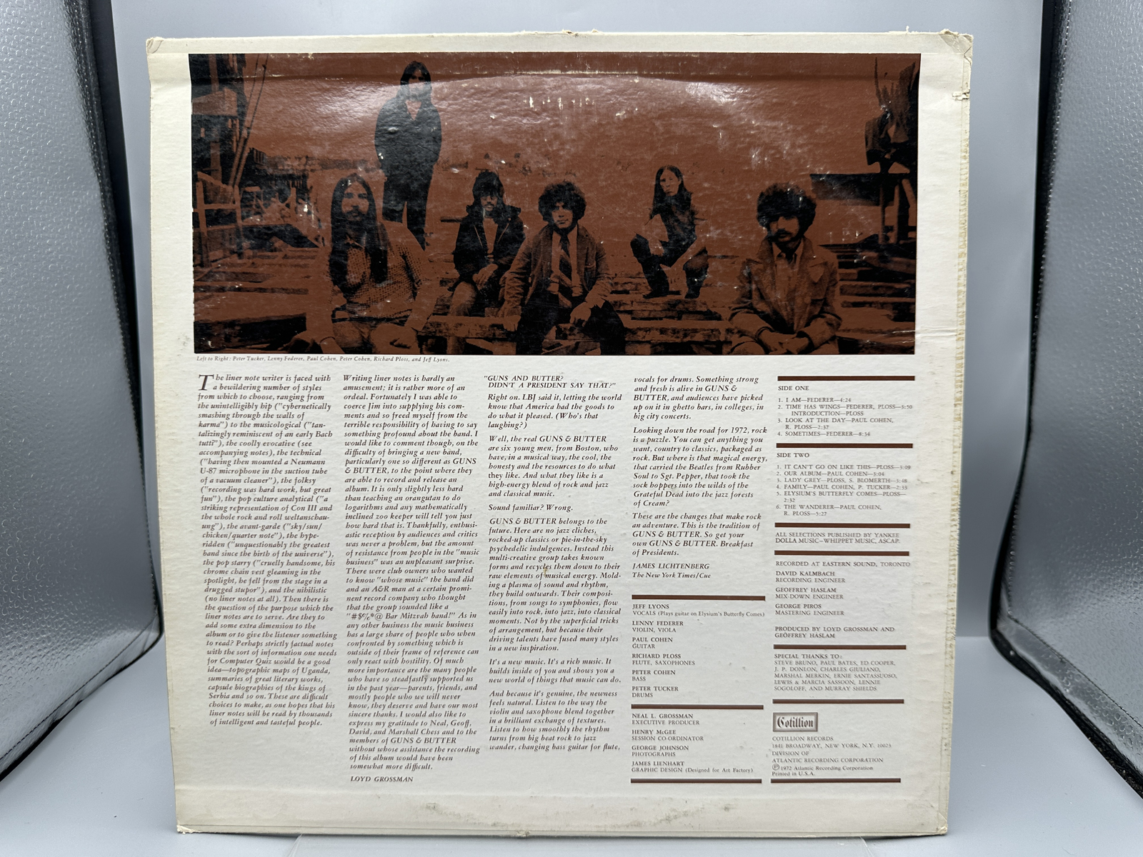 1972 Cotillion Records Guns & Butter Self Titled Promotional DJ Copy Vinyl Album - SD 9901