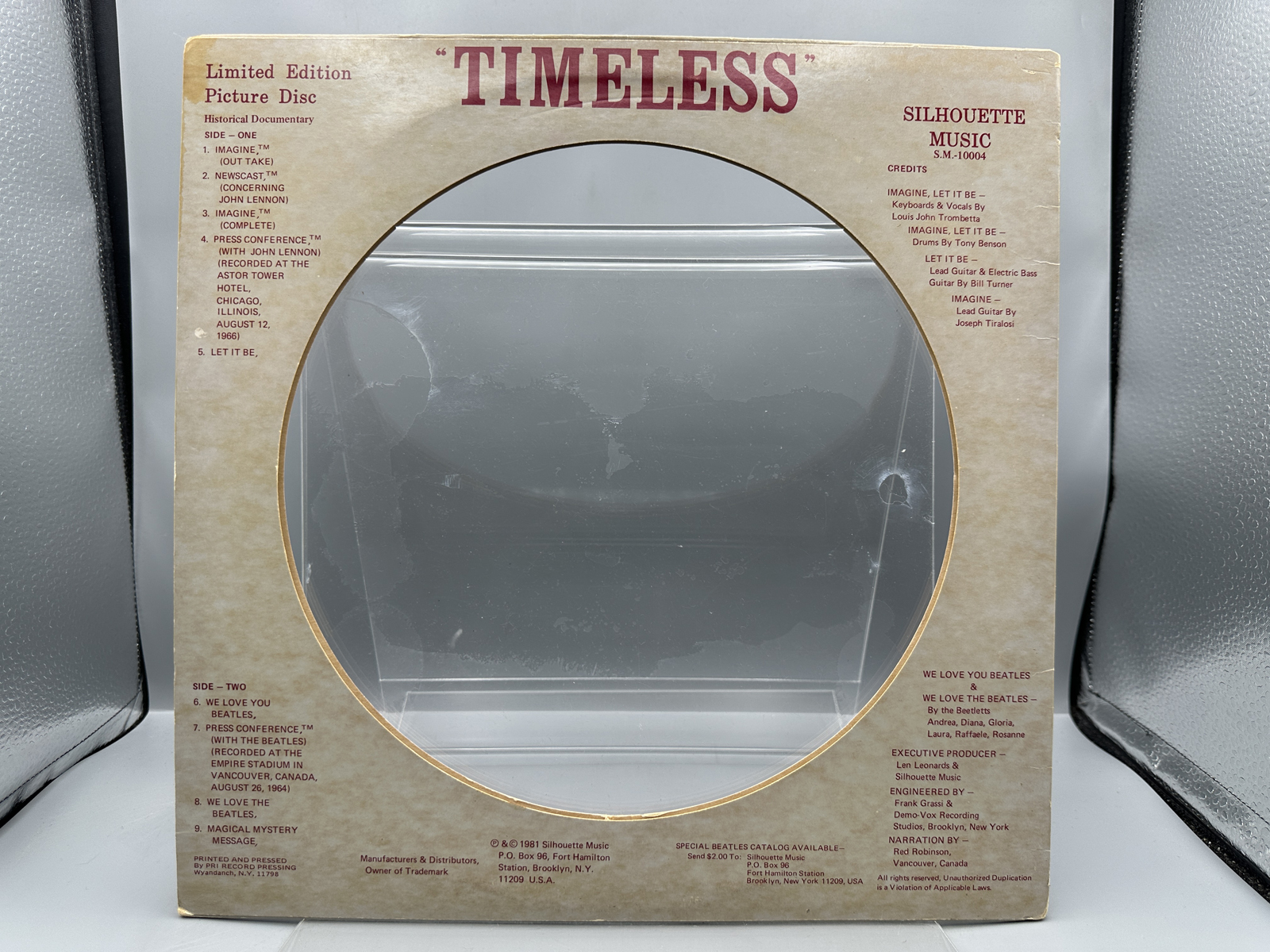 The Beatles: Timeless - Picture Disc (1981), Limited Edition, previously unreleased interviews with The Beatles