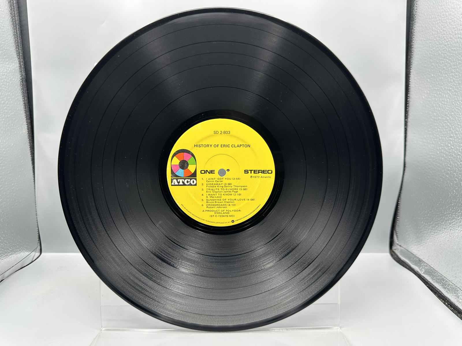 Eric Clapton (2 LP Lot): History Of Eric Clapton (1972), gatefold, 2 LPs; and Slowhand (1977), gatefold