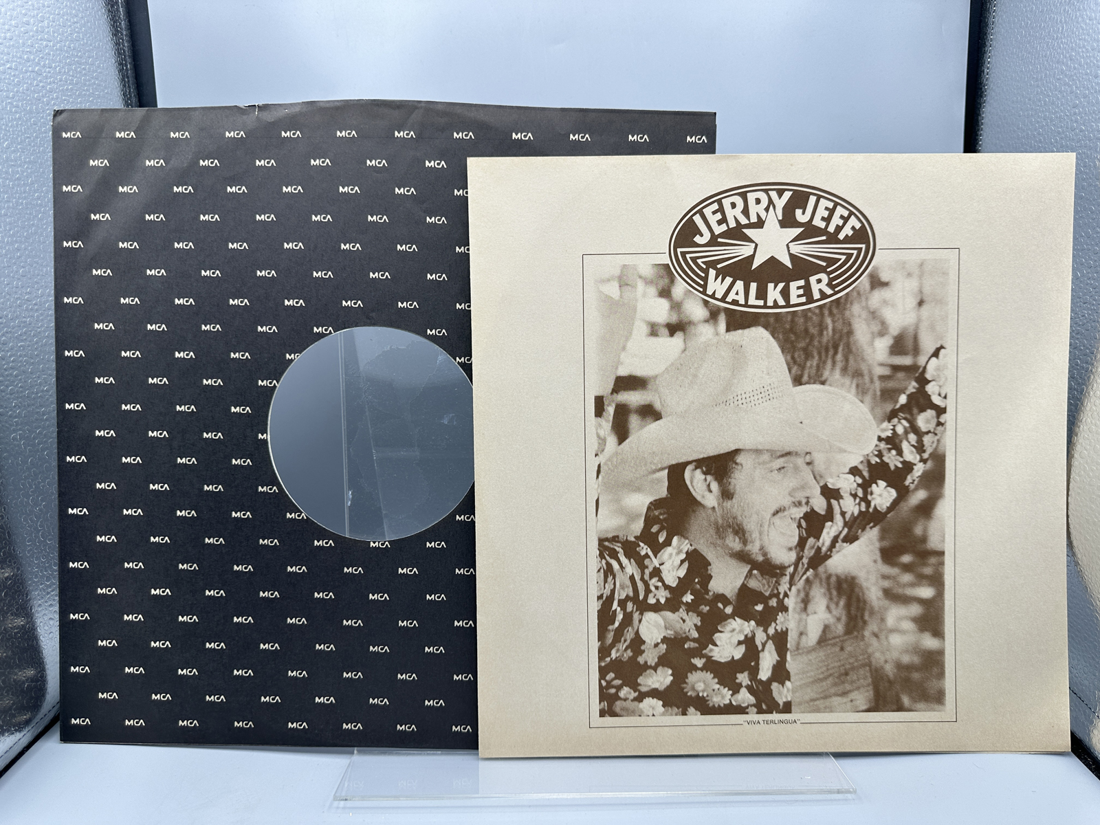 1973 MCA Records Jerry Jeff Walker Viva Terlingua Vinyl Album W/ Insert - MCA 382